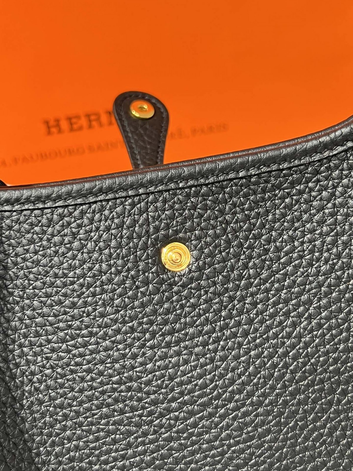 Shebag Hermes Evelyn 16 in black gold full review (2024 Nov updated)-Best Quality Fake designer Bag Review, Replica designer bag ru