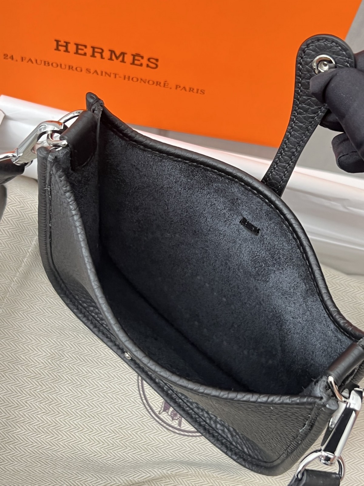 Shebag full hand made Hermes evelyn 16 Black togo silver hardware review (2024 Nov updated)-Best Quality Fake designer Bag Review, Replica designer bag ru