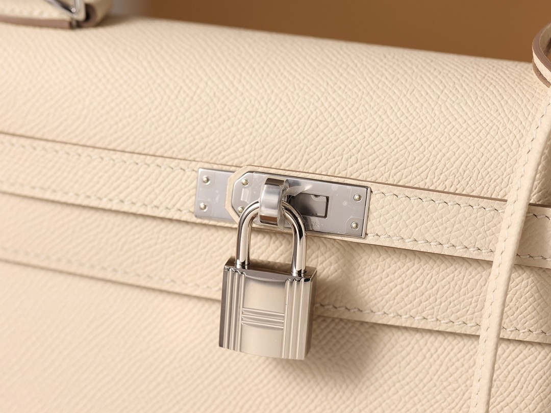 Shebag full handmade Hermes Kelly 25 in white Epsom leather full review （2024 Dec updated）-Best Quality Fake Louis Vuitton Bag Online Store, Replica designer bag ru