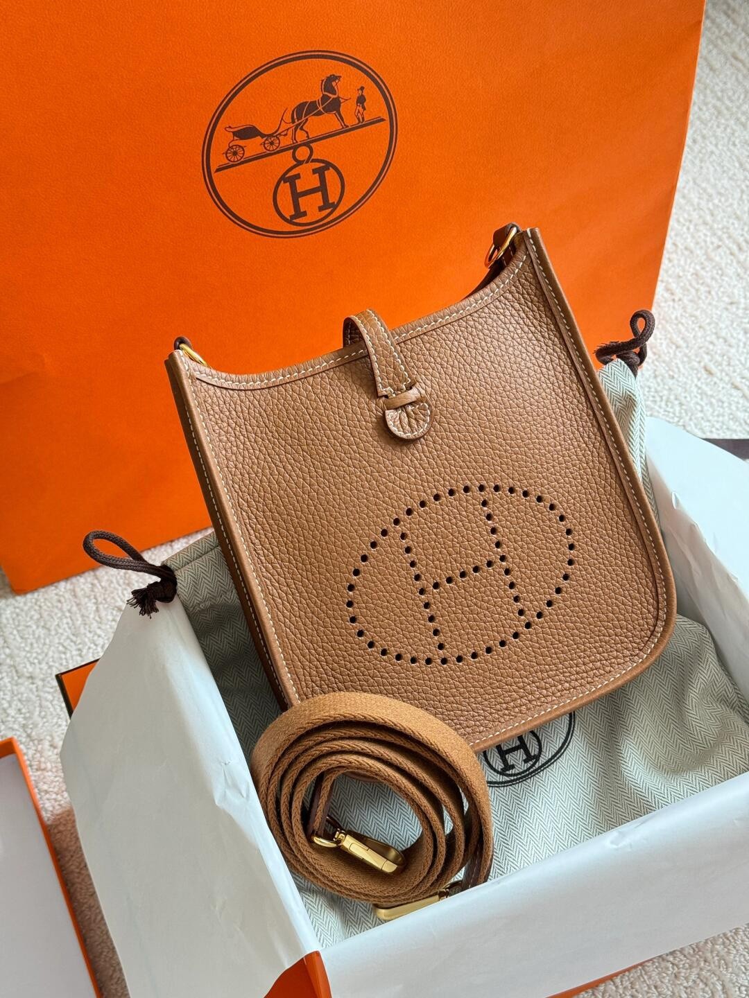 Shebag fully handmade Hermes evelyn 16 bag big review (2024 Dec updated)-Best Quality Fake Louis Vuitton Bag Online Store, Replica designer bag ru