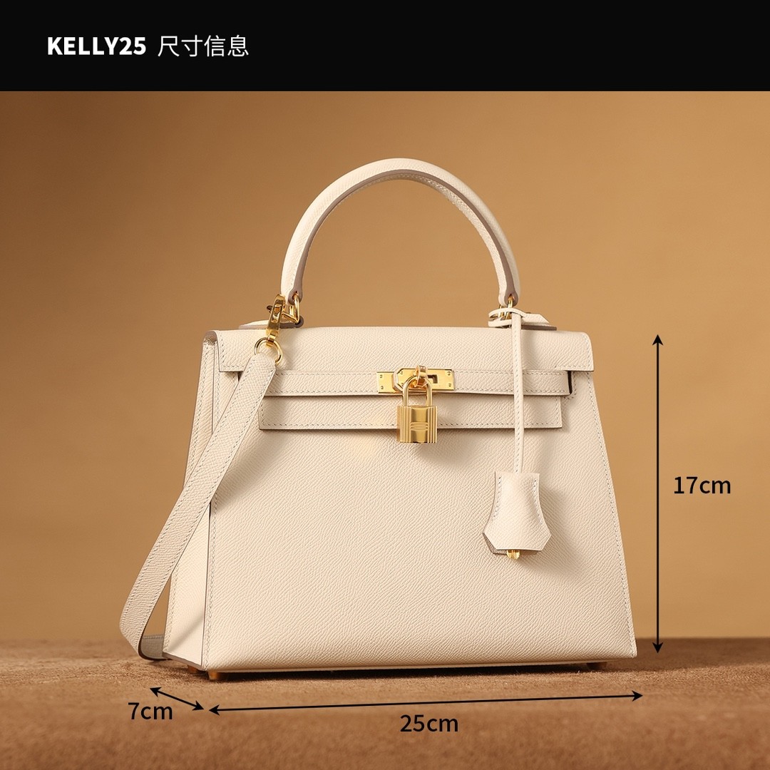 Shebag 15% off！And Hermes Kelly 25 snow white bag in gold hardware fully hand made review (2024 Dec updated)-Best Quality Fake Louis Vuitton сумка онлайн дүкөнү, Replica дизайнер сумка ru