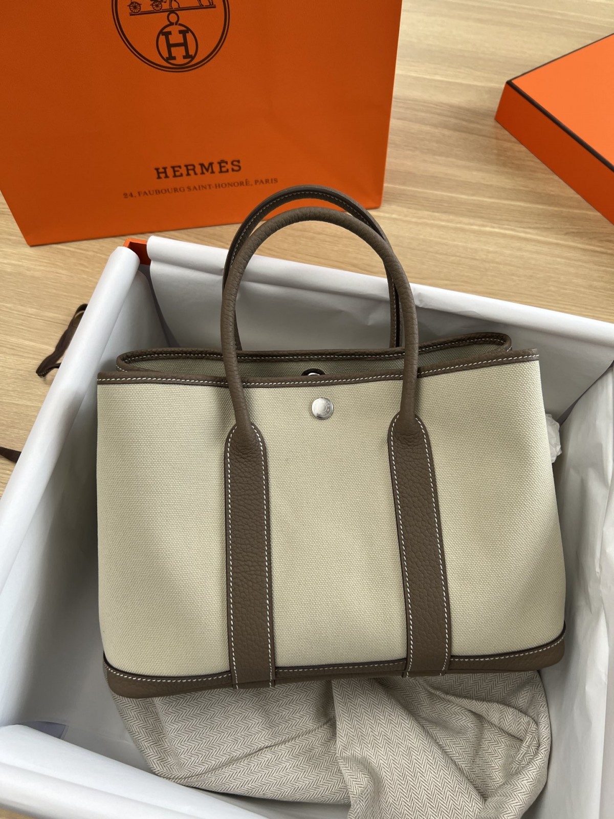 Shebag fully handmade Hermes Garden party canvas bag reivew (2024 Dec updated)-بہترین معیار کا جعلی لوئس ووٹن بیگ آن لائن اسٹور، ریپلیکا ڈیزائنر بیگ آر یو