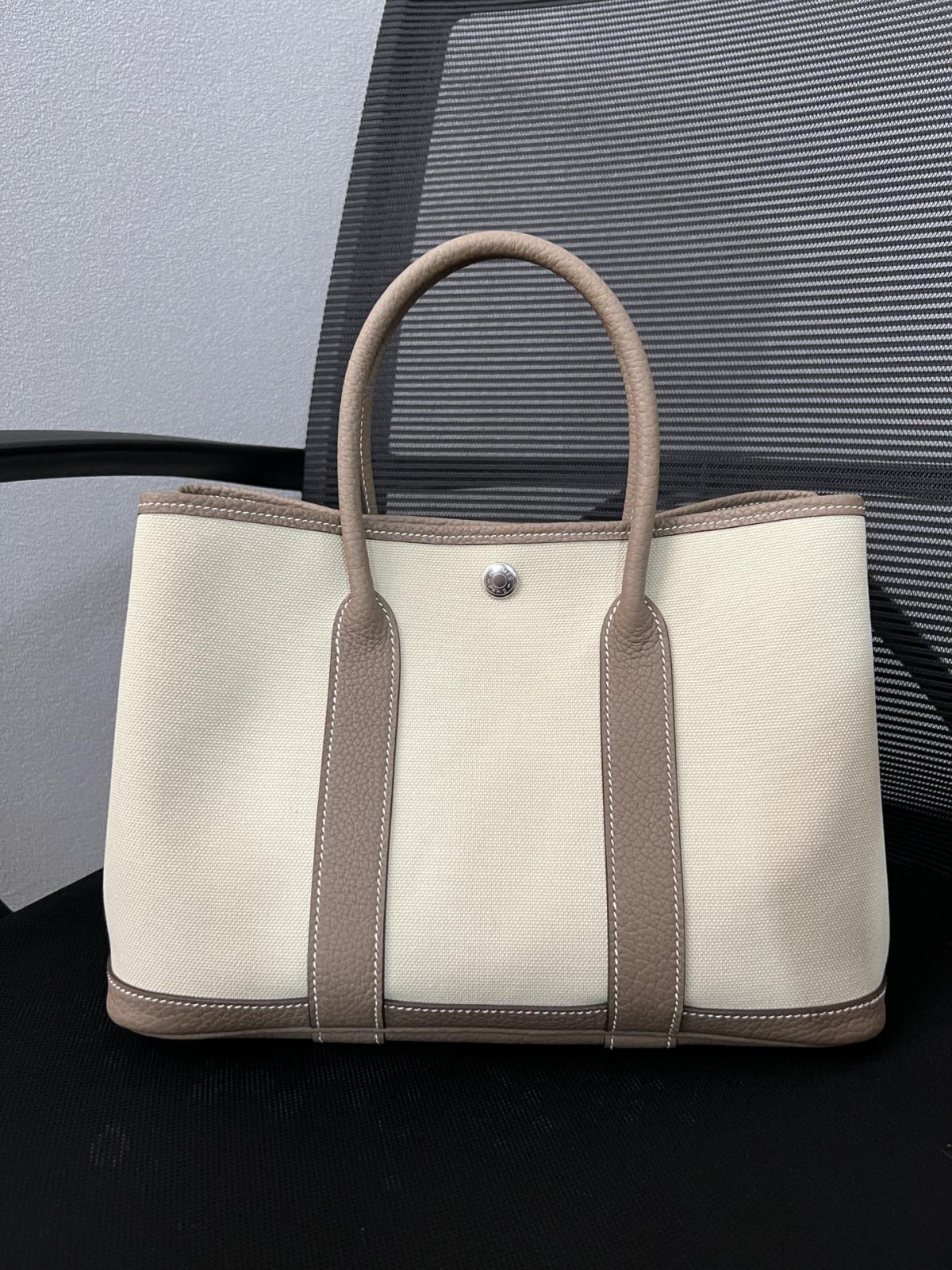 Shebag fully handmade Hermes Garden party canvas bag reivew (2024 Dec updated)-بہترین معیار کا جعلی لوئس ووٹن بیگ آن لائن اسٹور، ریپلیکا ڈیزائنر بیگ آر یو