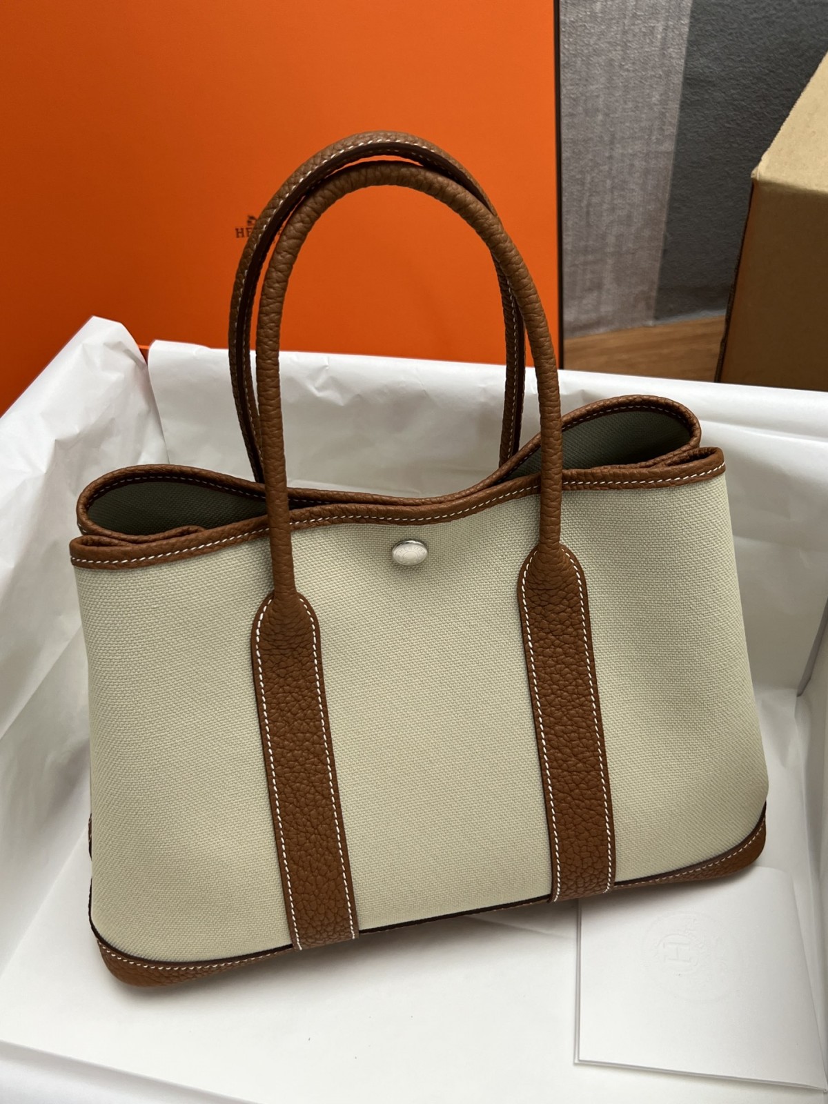 Shebag fully handmade Hermes Garden party canvas bag reivew (2024 Dec updated)-بہترین معیار کا جعلی لوئس ووٹن بیگ آن لائن اسٹور، ریپلیکا ڈیزائنر بیگ آر یو