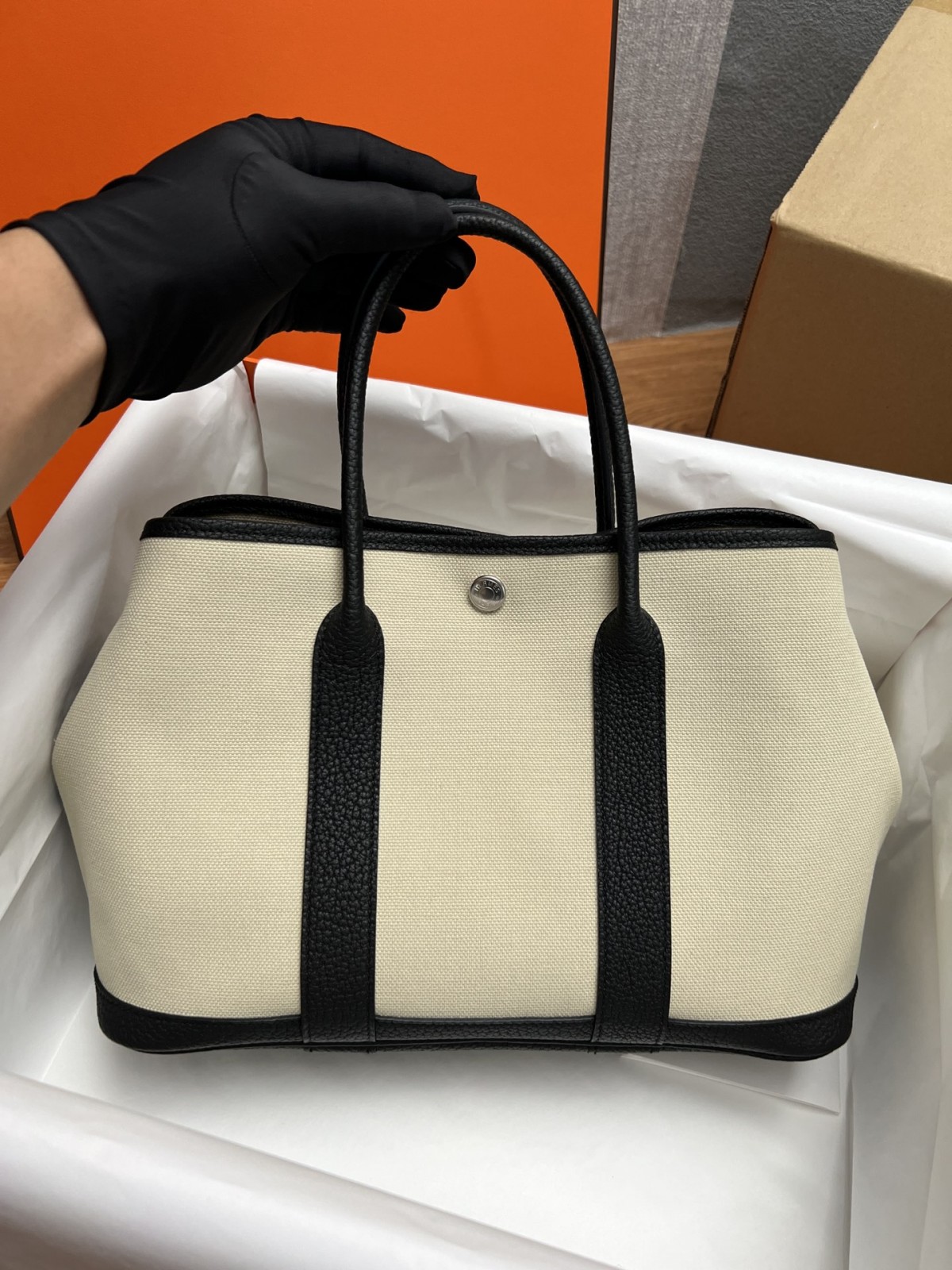 Shebag fully handmade Hermes Garden party canvas bag reivew (2024 Dec updated)-بہترین معیار کا جعلی لوئس ووٹن بیگ آن لائن اسٹور، ریپلیکا ڈیزائنر بیگ آر یو