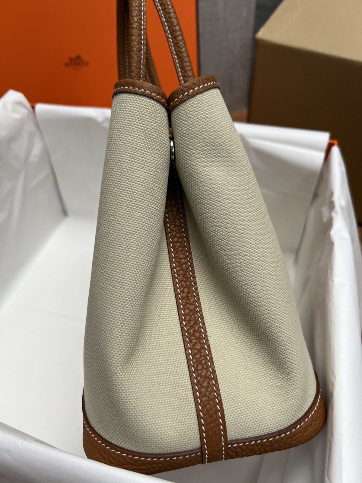 Shebag fully handmade Hermes Garden party canvas bag reivew (2024 Dec updated)-بہترین معیار کا جعلی لوئس ووٹن بیگ آن لائن اسٹور، ریپلیکا ڈیزائنر بیگ آر یو