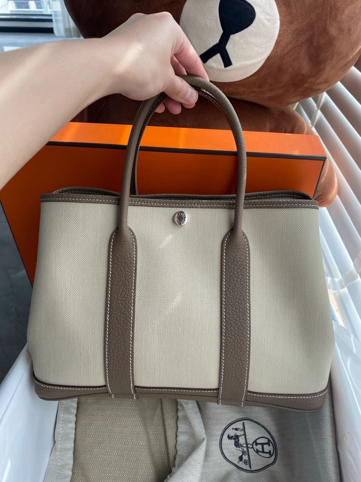 Shebag fully handmade Hermes Garden party canvas bag reivew (2024 Dec updated)-بہترین معیار کا جعلی لوئس ووٹن بیگ آن لائن اسٹور، ریپلیکا ڈیزائنر بیگ آر یو