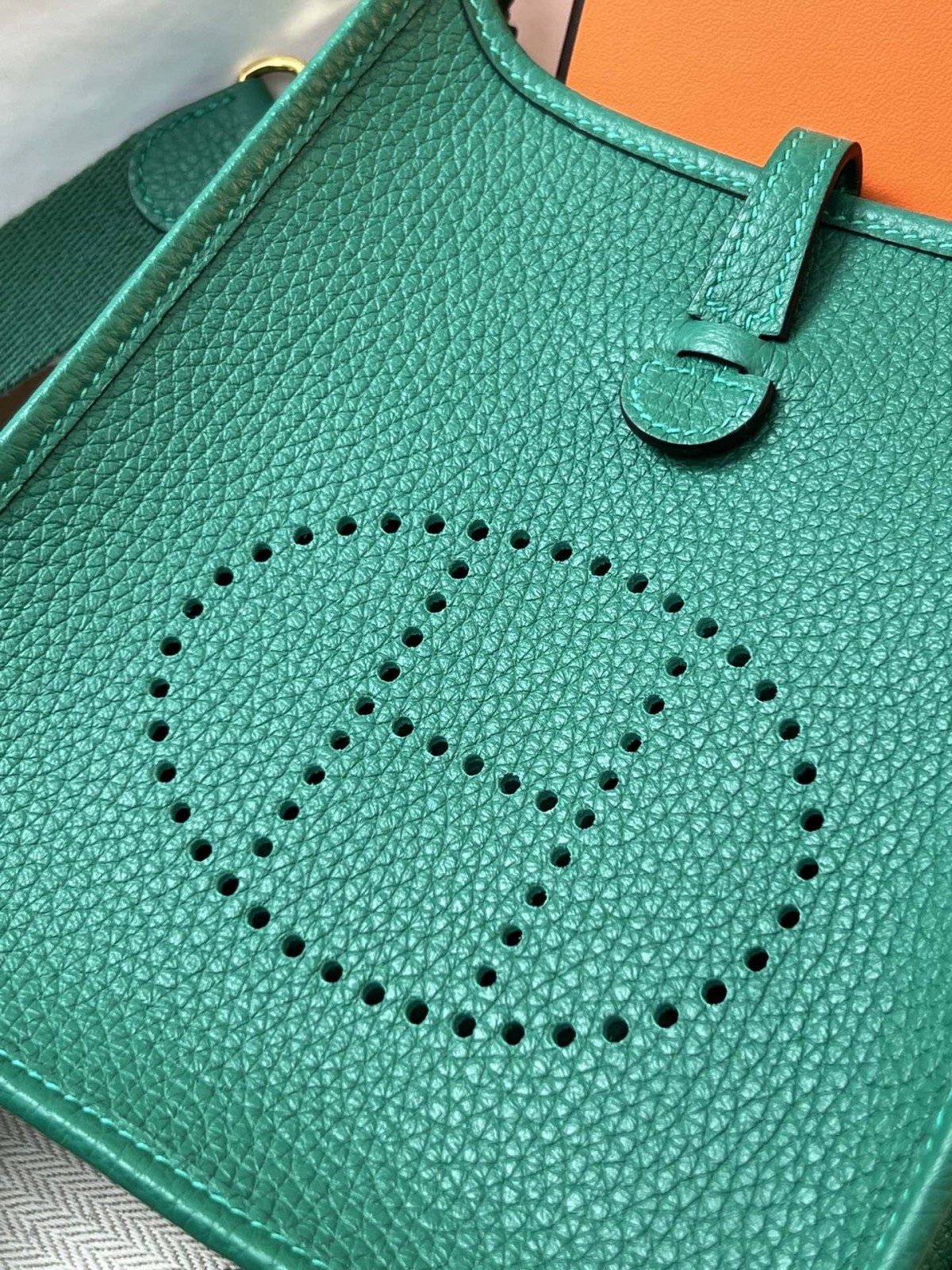 Shebag fully handmade Hermes Evelyne 16 bag in green togo reveiew(2024 Dec updated)-Toko Online Tas Louis Vuitton Palsu Kualitas Terbaik, Tas desainer replika ru