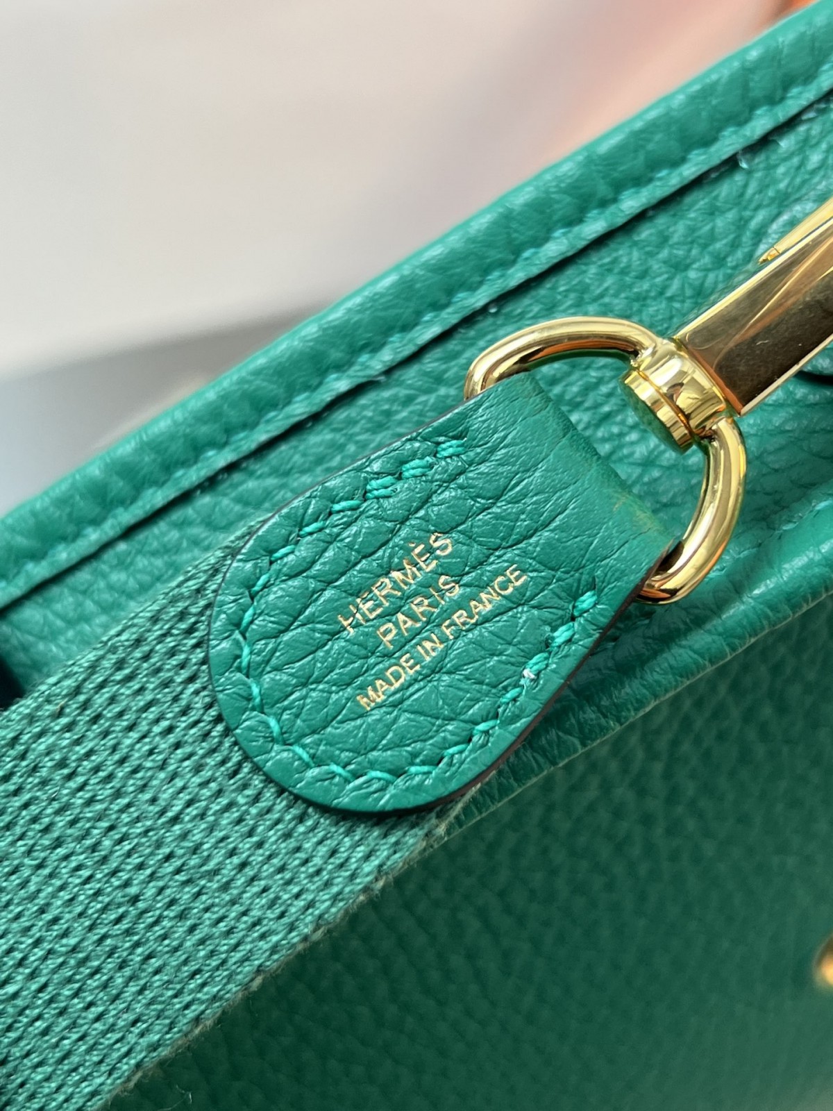 Shebag fully handmade Hermes Evelyne 16 bag in green togo reveiew(2024 Dec updated)-Toko Online Tas Louis Vuitton Palsu Kualitas Terbaik, Tas desainer replika ru