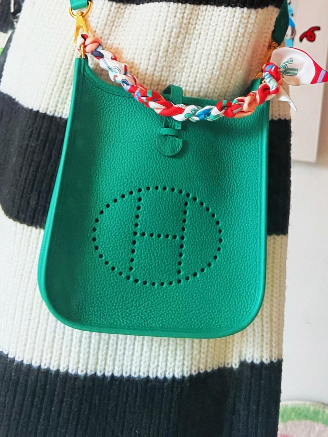 Shebag fully handmade Hermes Evelyne 16 bag in green togo reveiew(2024 Dec updated)-Toko Online Tas Louis Vuitton Palsu Kualitas Terbaik, Tas desainer replika ru