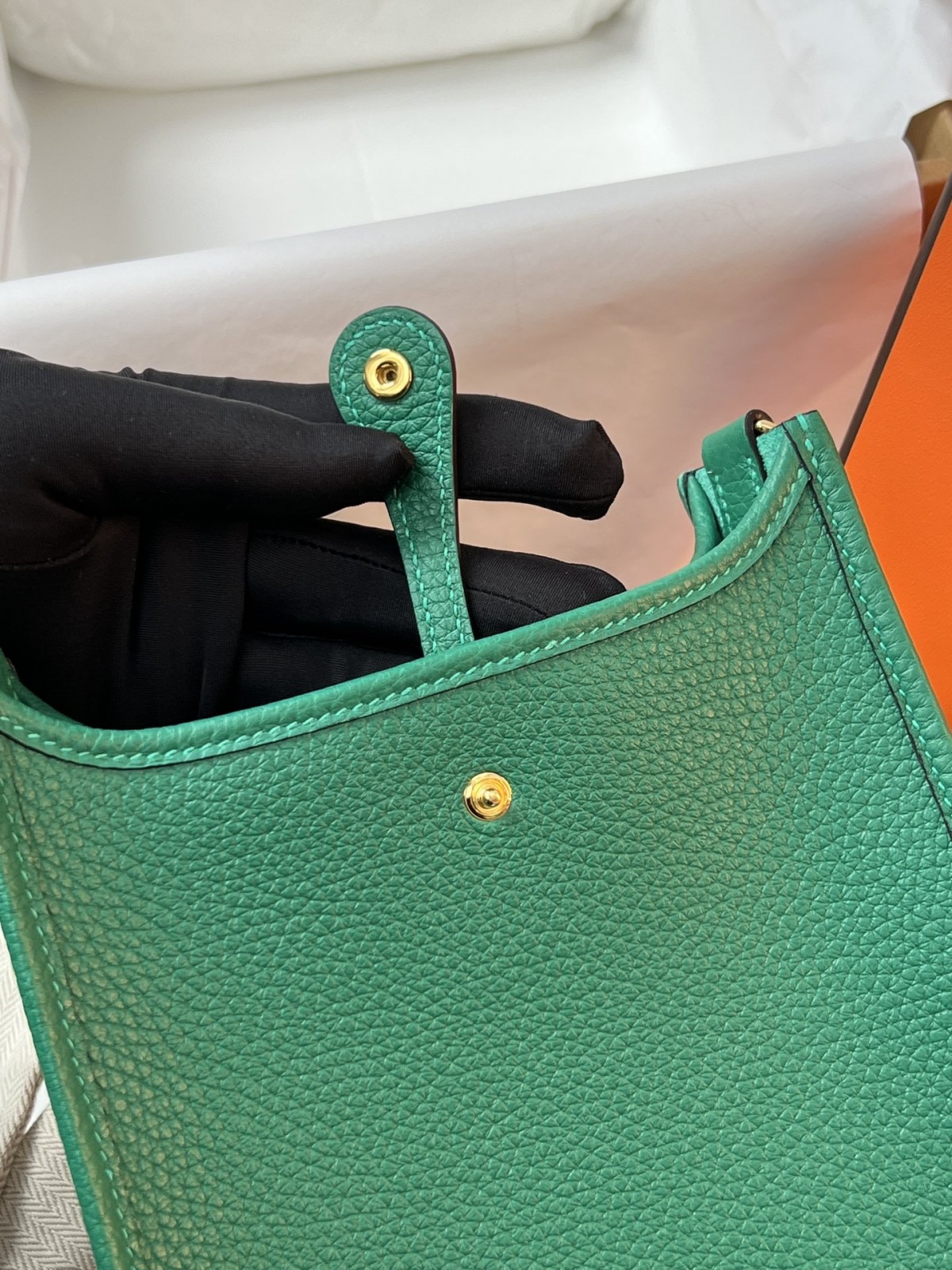 Shebag fully handmade Hermes Evelyne 16 bag in green togo reveiew(2024 Dec updated)-Toko Online Tas Louis Vuitton Palsu Kualitas Terbaik, Tas desainer replika ru