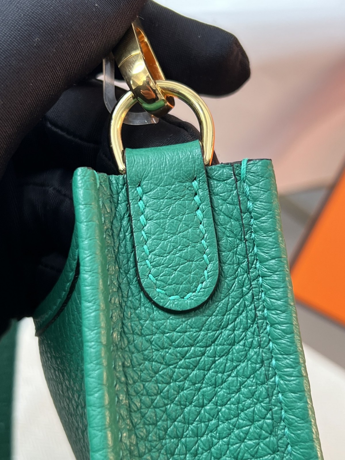 Shebag fully handmade Hermes Evelyne 16 bag in green togo reveiew(2024 Dec updated)-Toko Online Tas Louis Vuitton Palsu Kualitas Terbaik, Tas desainer replika ru