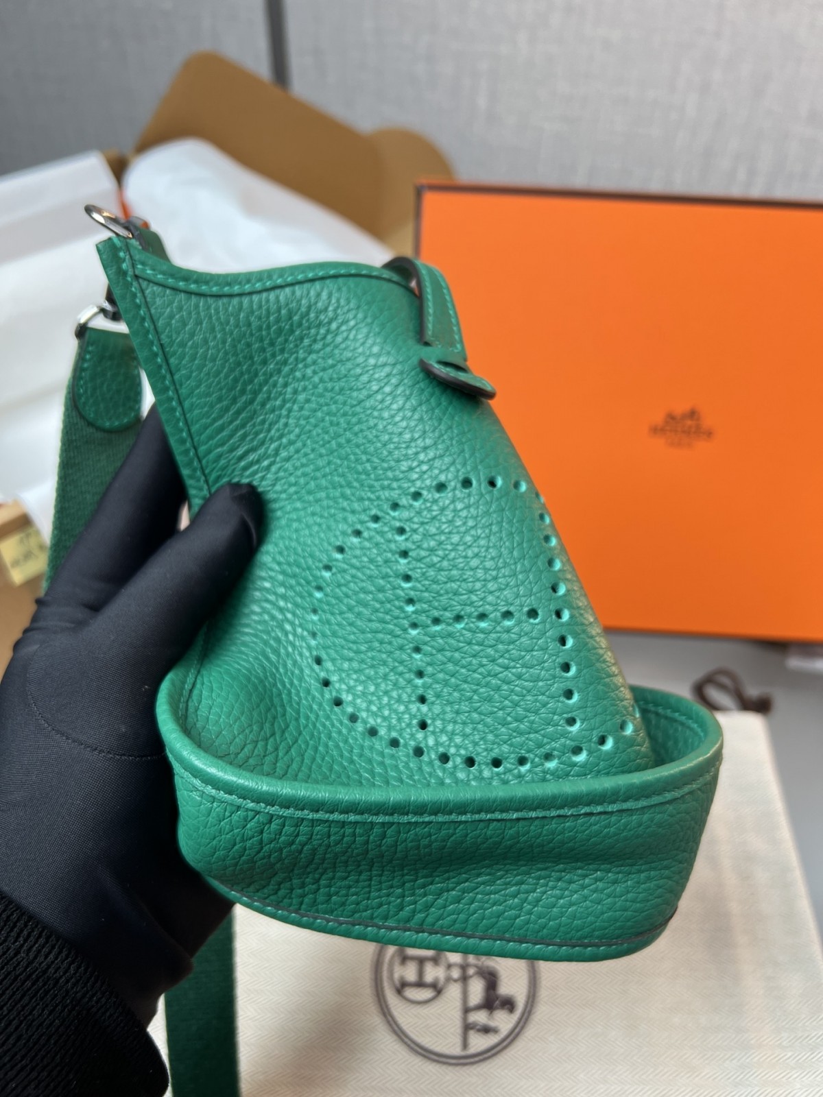 Shebag Hermes Evelyne 16 bag green togo silver hardware fully hand made (2024 Dec updated)-بهترين معيار جي جعلي لوئس ويٽون بيگ آن لائين اسٽور، ريپليڪا ڊيزائنر بيگ ru