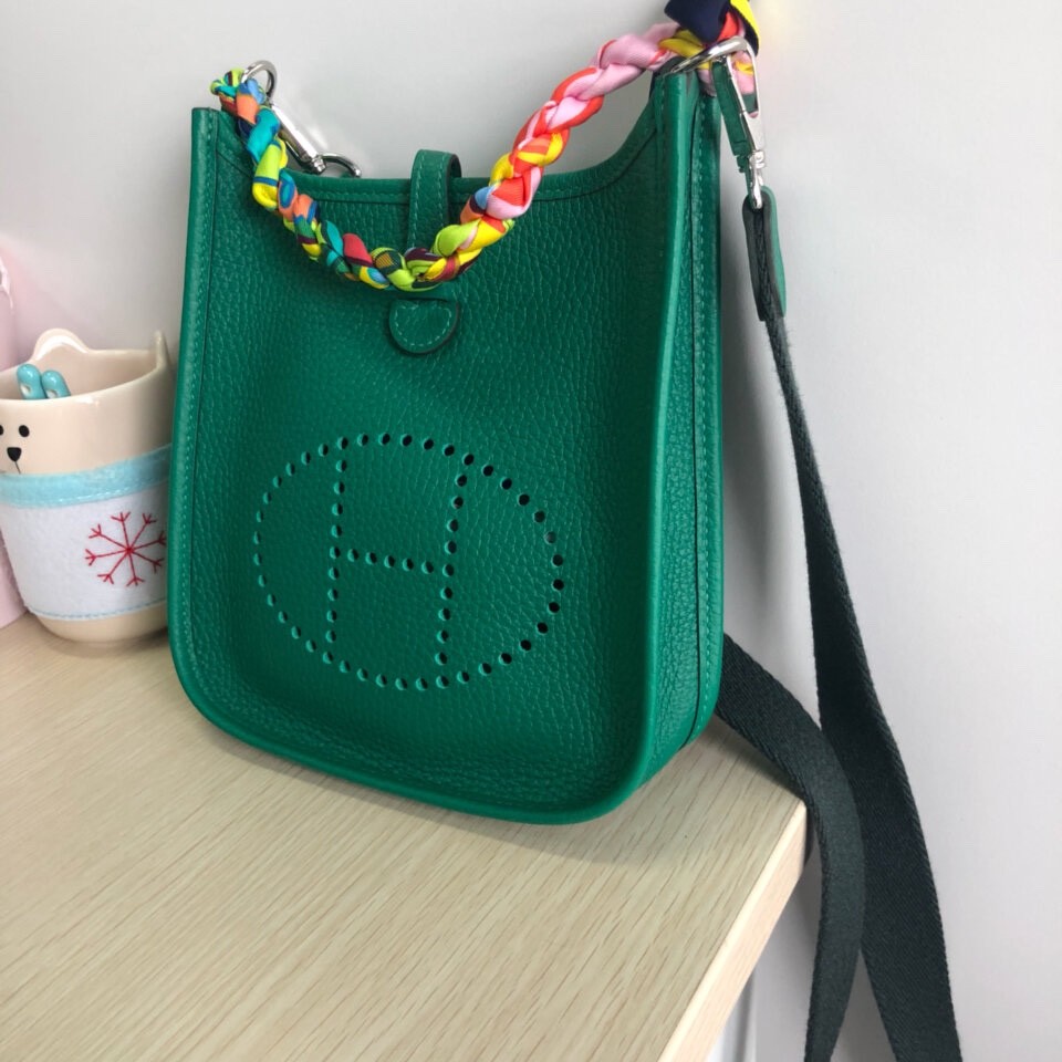 Shebag Hermes Evelyne 16 bag green togo silver hardware fully hand made (2024 Dec updated)-بهترين معيار جي جعلي لوئس ويٽون بيگ آن لائين اسٽور، ريپليڪا ڊيزائنر بيگ ru