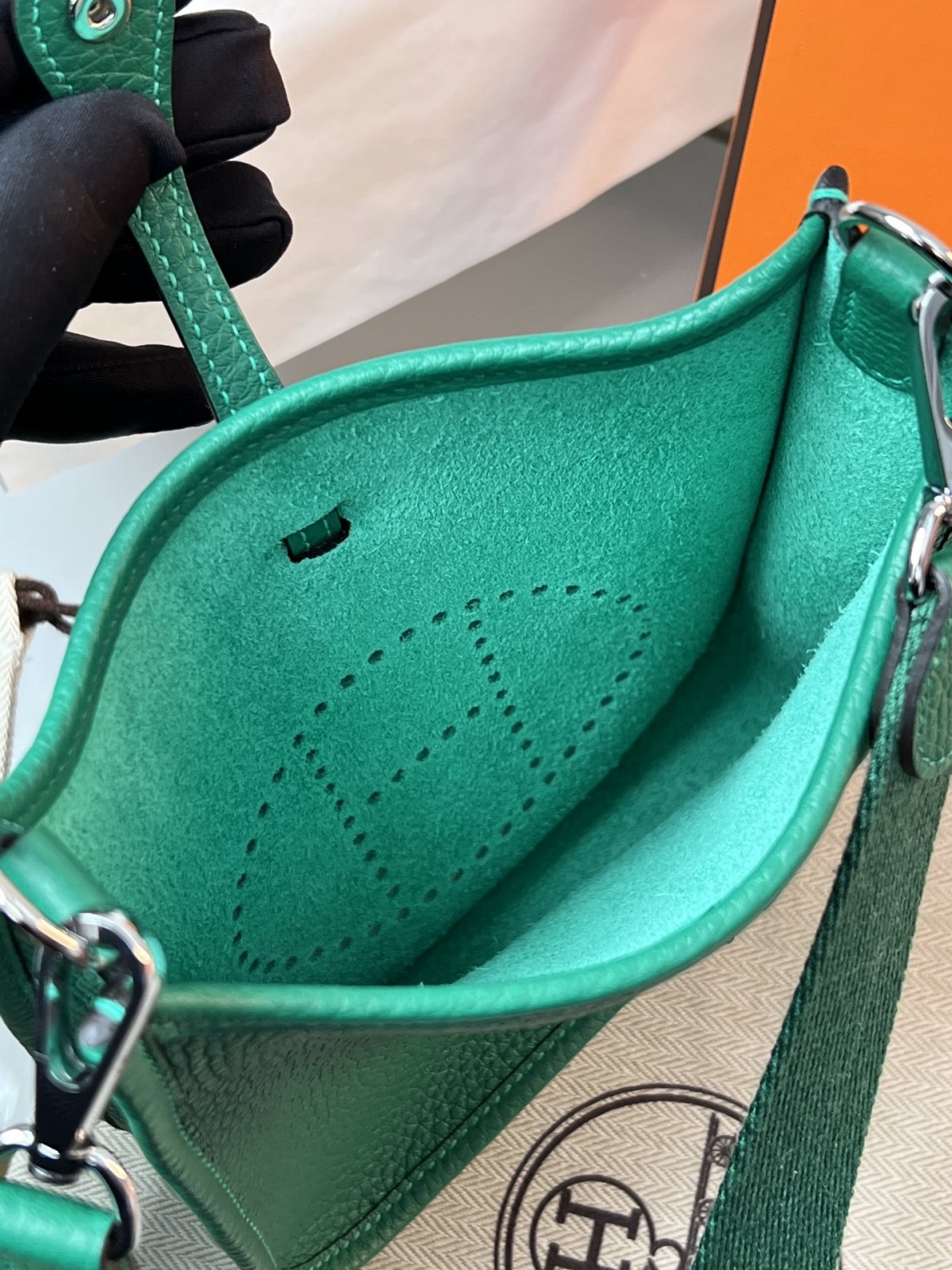 Shebag Hermes Evelyne 16 bag green togo silver hardware fully hand made (2024 Dec updated)-بهترين معيار جي جعلي لوئس ويٽون بيگ آن لائين اسٽور، ريپليڪا ڊيزائنر بيگ ru