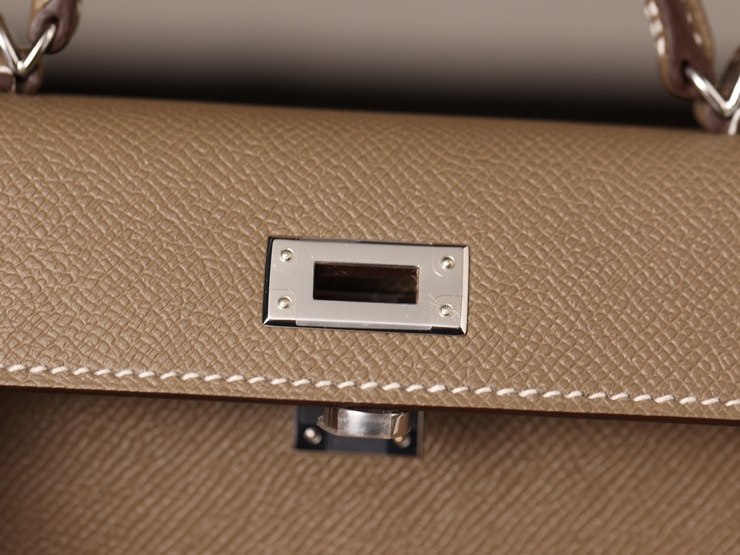 Shebag Hermes Mini Kelly 2 bag in grey togo leather (2024 Dec updated)-Negozio in linea della borsa falsa di Louis Vuitton di migliore qualità, borsa del progettista della replica ru