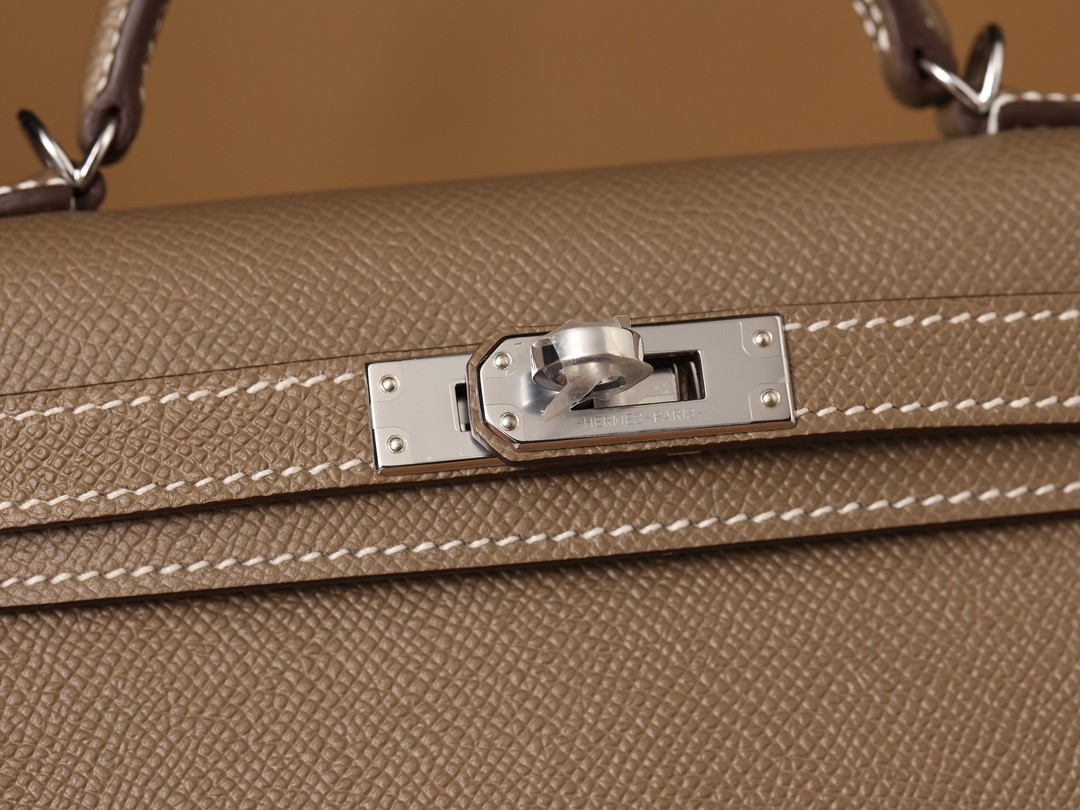 Shebag Hermes Mini Kelly 2 bag in grey togo leather (2024 Dec updated)-Negozio in linea della borsa falsa di Louis Vuitton di migliore qualità, borsa del progettista della replica ru