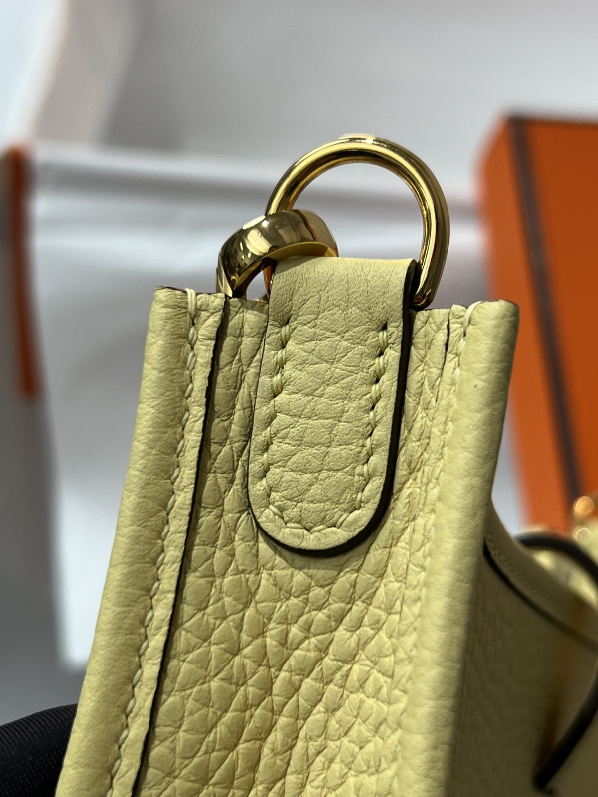 Shebag Hermes Evelyne 16 bag yellow fully hand made (2025 Jan updated)-Negozio in linea della borsa falsa di Louis Vuitton di migliore qualità, borsa del progettista della replica ru