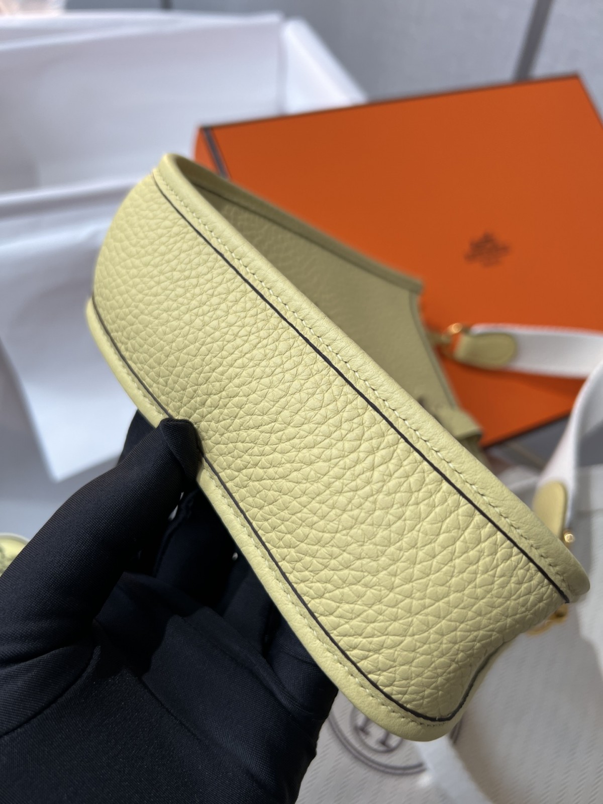 Shebag Hermes Evelyne 16 bag yellow fully hand made (2025 Jan updated)-Negozio in linea della borsa falsa di Louis Vuitton di migliore qualità, borsa del progettista della replica ru