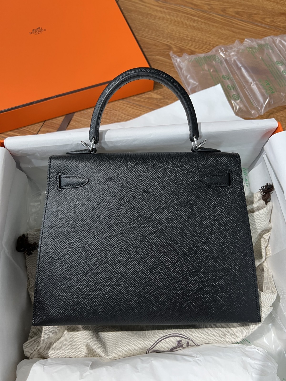 Shebag fully hand made Hermes Kelly 25 bag black epsom leather review (2025 Jan updated)-Best Quality Fake Louis Vuitton Bag Online Store, Replica designer bag ru