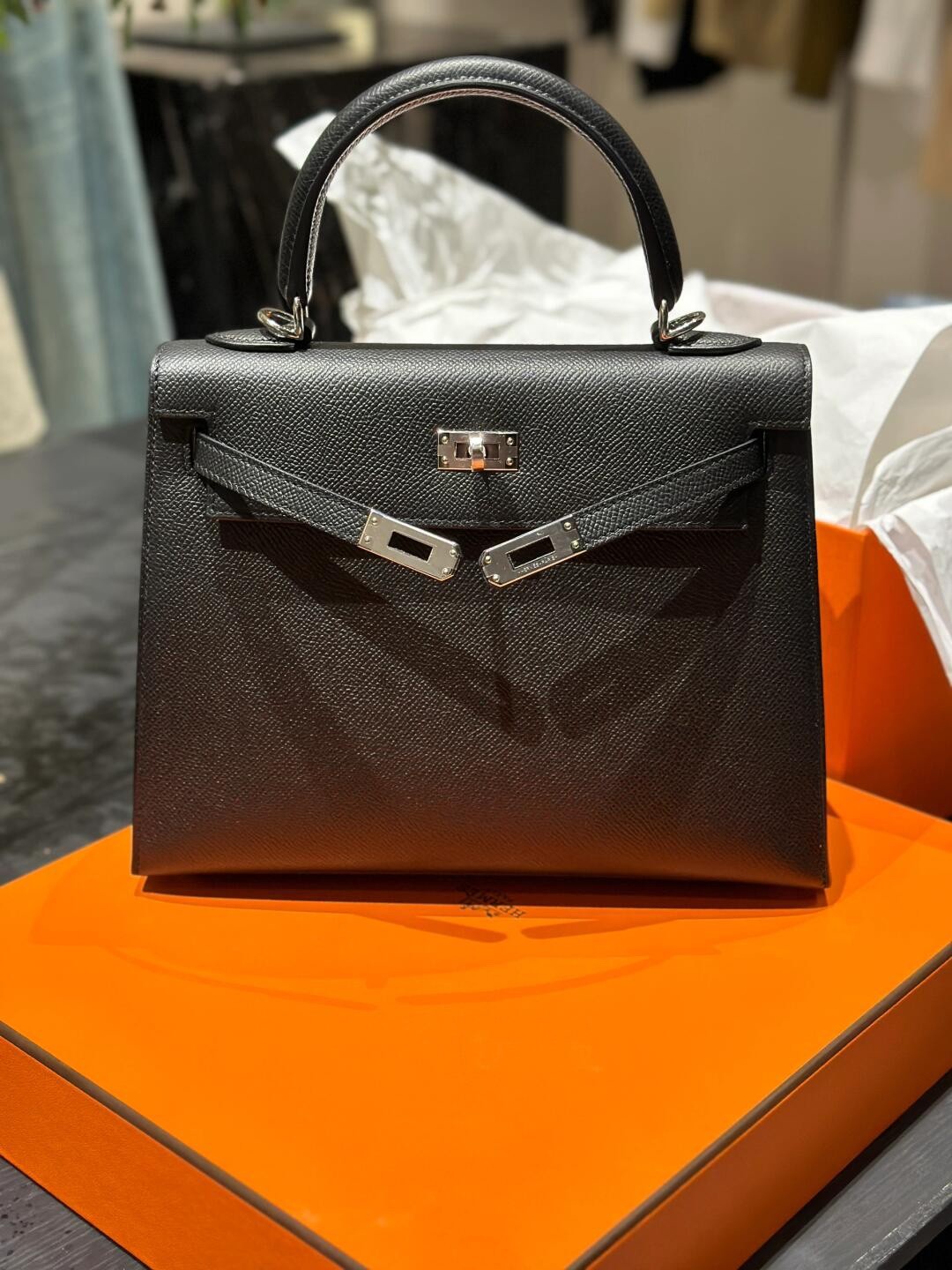 Shebag fully hand made Hermes Kelly 25 bag black epsom leather review (2025 Jan updated)-Best Quality Fake Louis Vuitton Bag Online Store, Replica designer bag ru