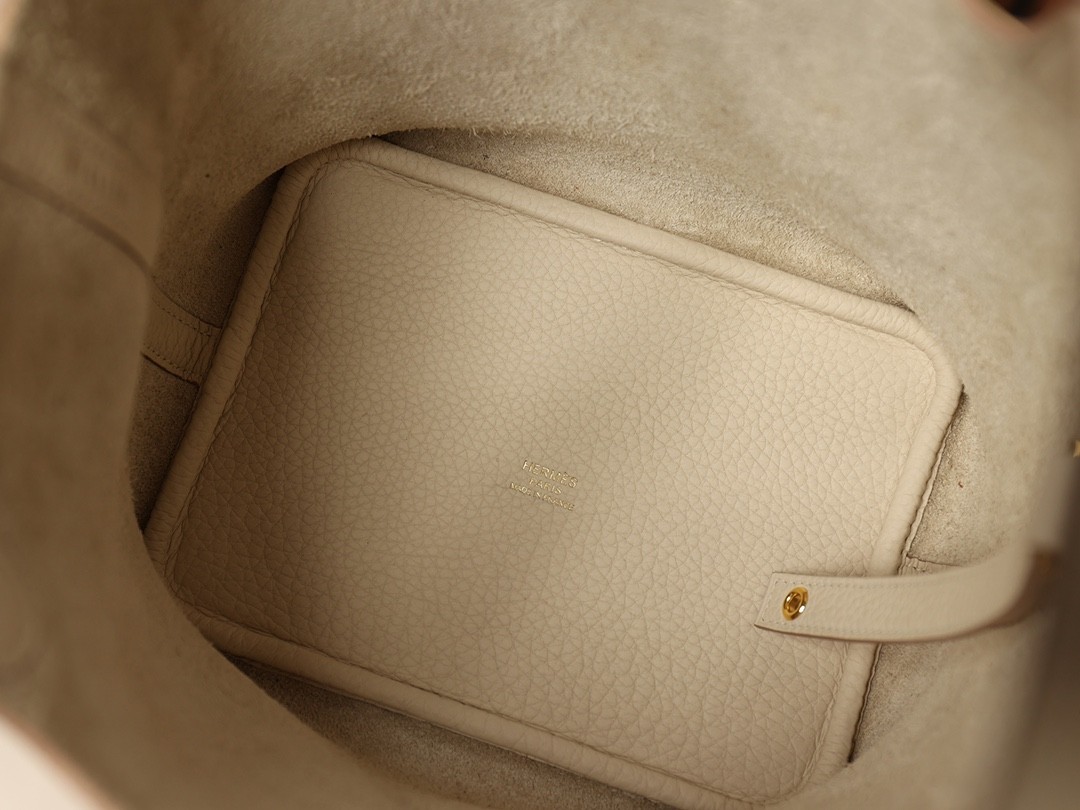 Shebag fully handmade Hermes Picotin 18 bag review snow white togo leather(2025 Jan updated)-Paras laatu väärennetty Louis Vuitton laukku verkkokauppa, replika suunnittelija laukku ru