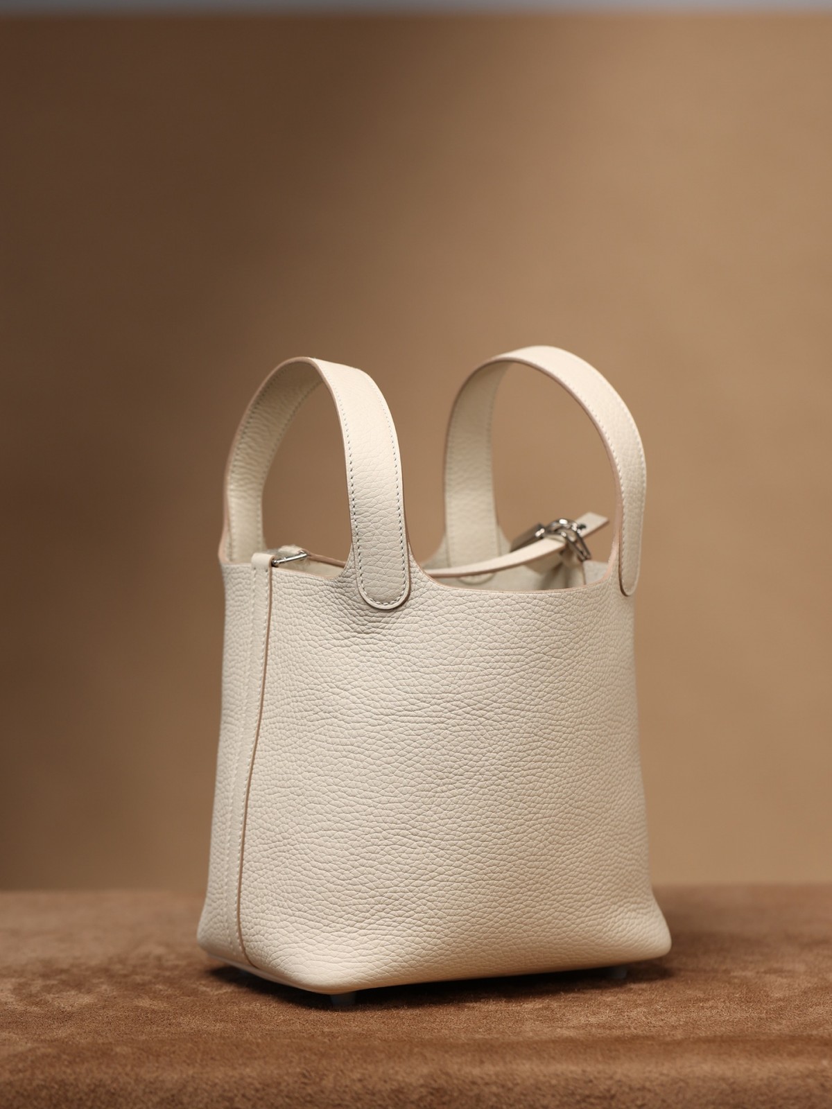 Shebag fully handmade Hermes Picotin 18 bag review snow white togo leather(2025 Jan updated)-Magazin online de geanți Louis Vuitton fals de cea mai bună calitate, geantă de designer replica ru