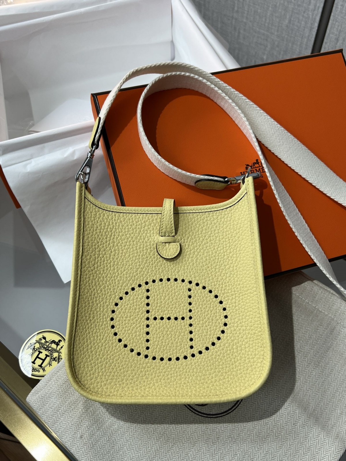 Shebag fully handmade Hermes Evelyne 16 bag in yellow silver hardware (2025 Jan updated)-ఉత్తమ నాణ్యత నకిలీ లూయిస్ విట్టన్ బ్యాగ్ ఆన్‌లైన్ స్టోర్, రెప్లికా డిజైనర్ బ్యాగ్ రు