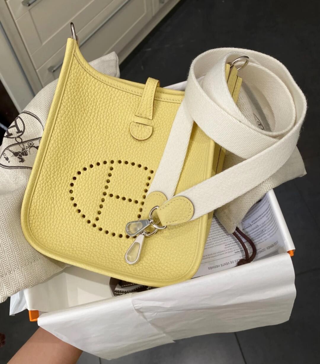 Shebag fully handmade Hermes Evelyne 16 bag in yellow silver hardware (2025 Jan updated)-ఉత్తమ నాణ్యత నకిలీ లూయిస్ విట్టన్ బ్యాగ్ ఆన్‌లైన్ స్టోర్, రెప్లికా డిజైనర్ బ్యాగ్ రు