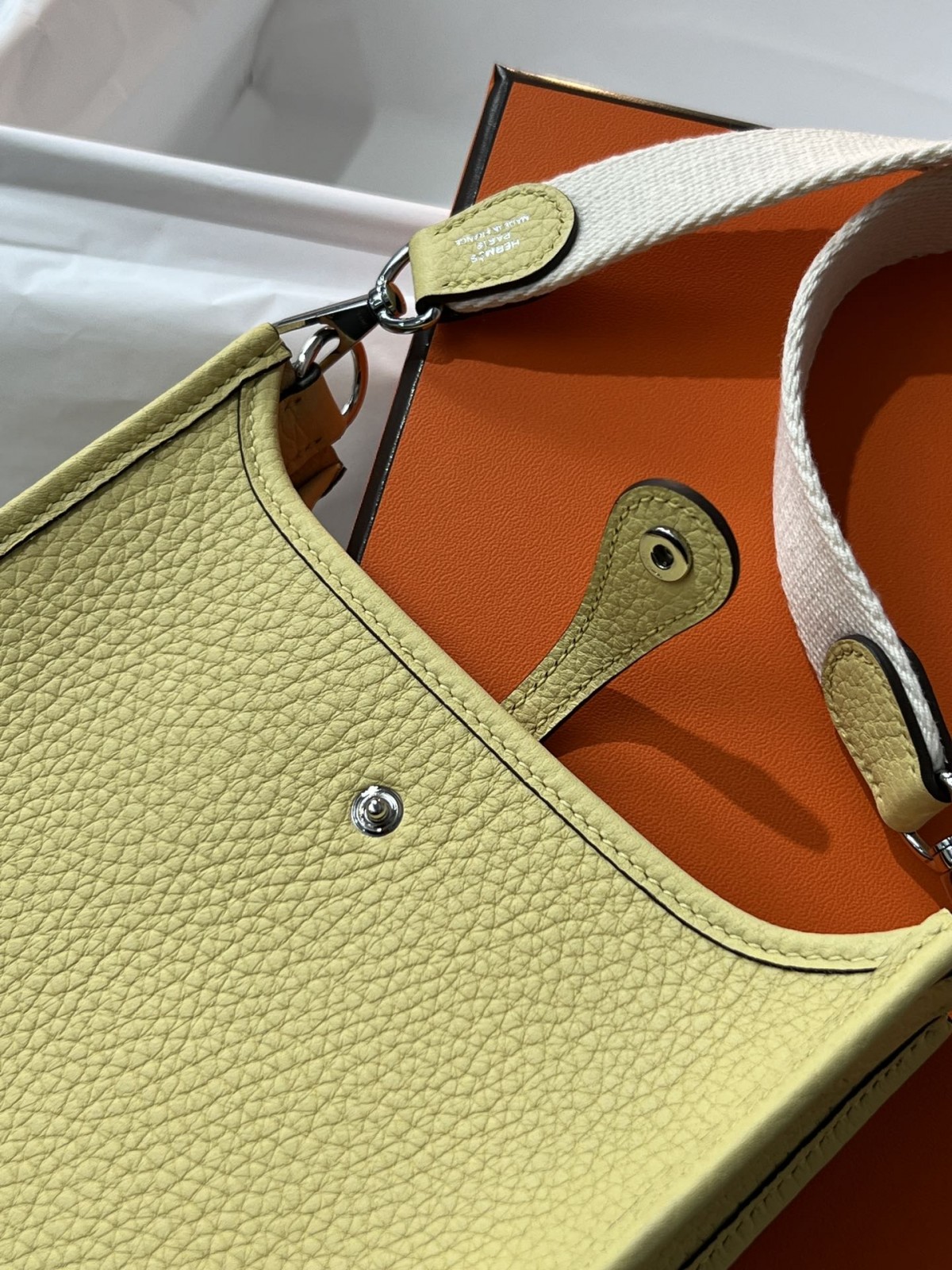 Shebag fully handmade Hermes Evelyne 16 bag in yellow silver hardware (2025 Jan updated)-ఉత్తమ నాణ్యత నకిలీ లూయిస్ విట్టన్ బ్యాగ్ ఆన్‌లైన్ స్టోర్, రెప్లికా డిజైనర్ బ్యాగ్ రు