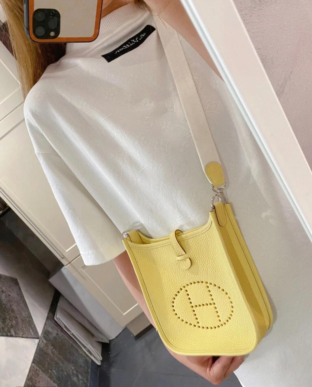 Shebag fully handmade Hermes Evelyne 16 bag in yellow silver hardware (2025 Jan updated)-ఉత్తమ నాణ్యత నకిలీ లూయిస్ విట్టన్ బ్యాగ్ ఆన్‌లైన్ స్టోర్, రెప్లికా డిజైనర్ బ్యాగ్ రు