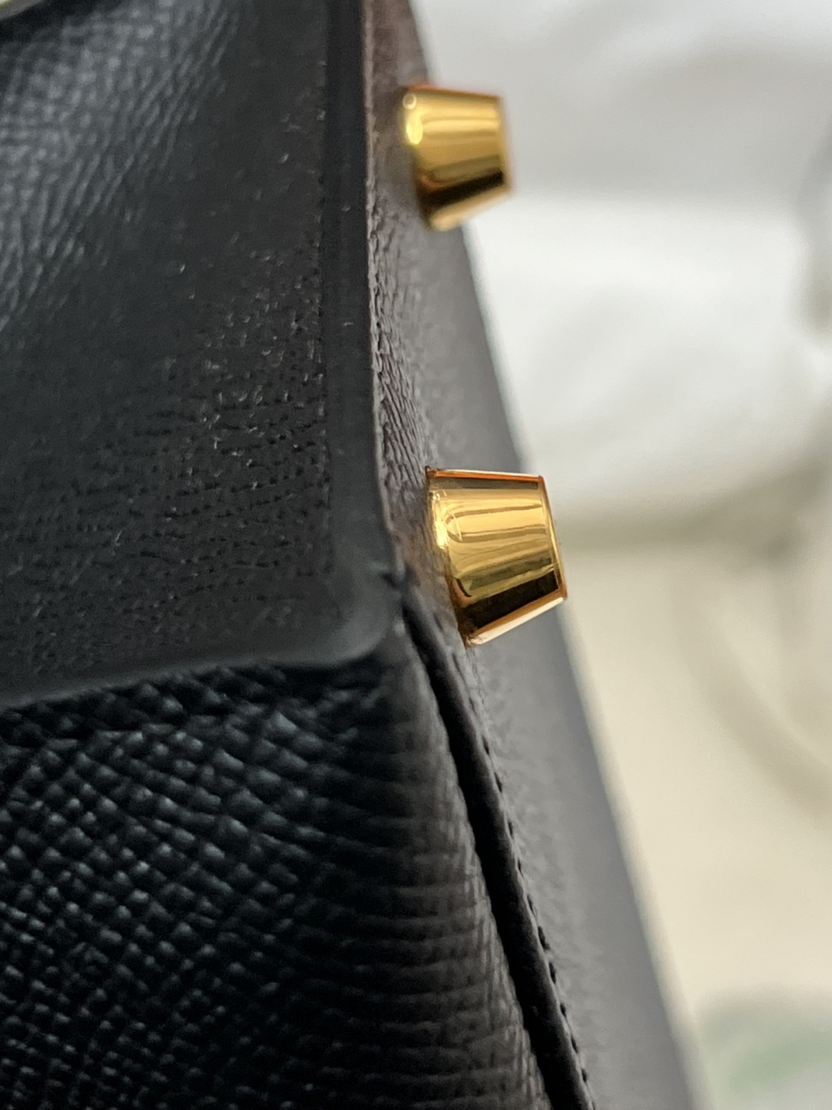 Shebag fully handmade Hermes Kelly 25 bag black epsom leather gold hardware lastets batch review (2025 Jan updated)-Интернет-магазин поддельной сумки Louis Vuitton лучшего качества, копия дизайнерской сумки ru