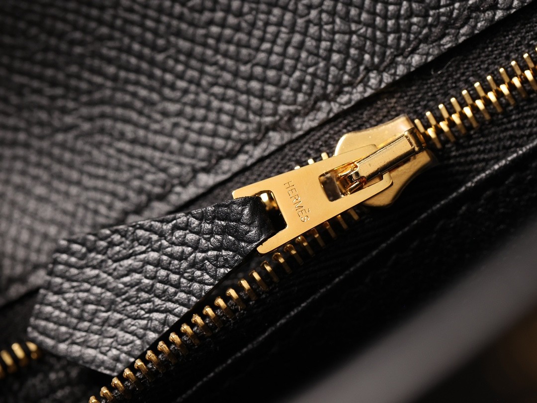 Shebag fully handmade Hermes Kelly 25 bag black epsom leather gold hardware lastets batch review (2025 Jan updated)-Интернет-магазин поддельной сумки Louis Vuitton лучшего качества, копия дизайнерской сумки ru