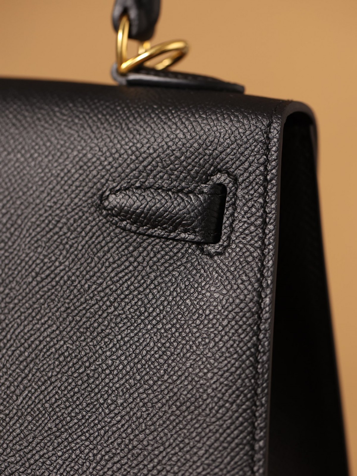 Shebag fully handmade Hermes Kelly 25 bag black epsom leather gold hardware lastets batch review (2025 Jan updated)-Интернет-магазин поддельной сумки Louis Vuitton лучшего качества, копия дизайнерской сумки ru