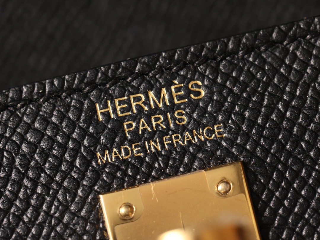 Shebag fully handmade Hermes Kelly 25 bag black epsom leather gold hardware lastets batch review (2025 Jan updated)-Интернет-магазин поддельной сумки Louis Vuitton лучшего качества, копия дизайнерской сумки ru