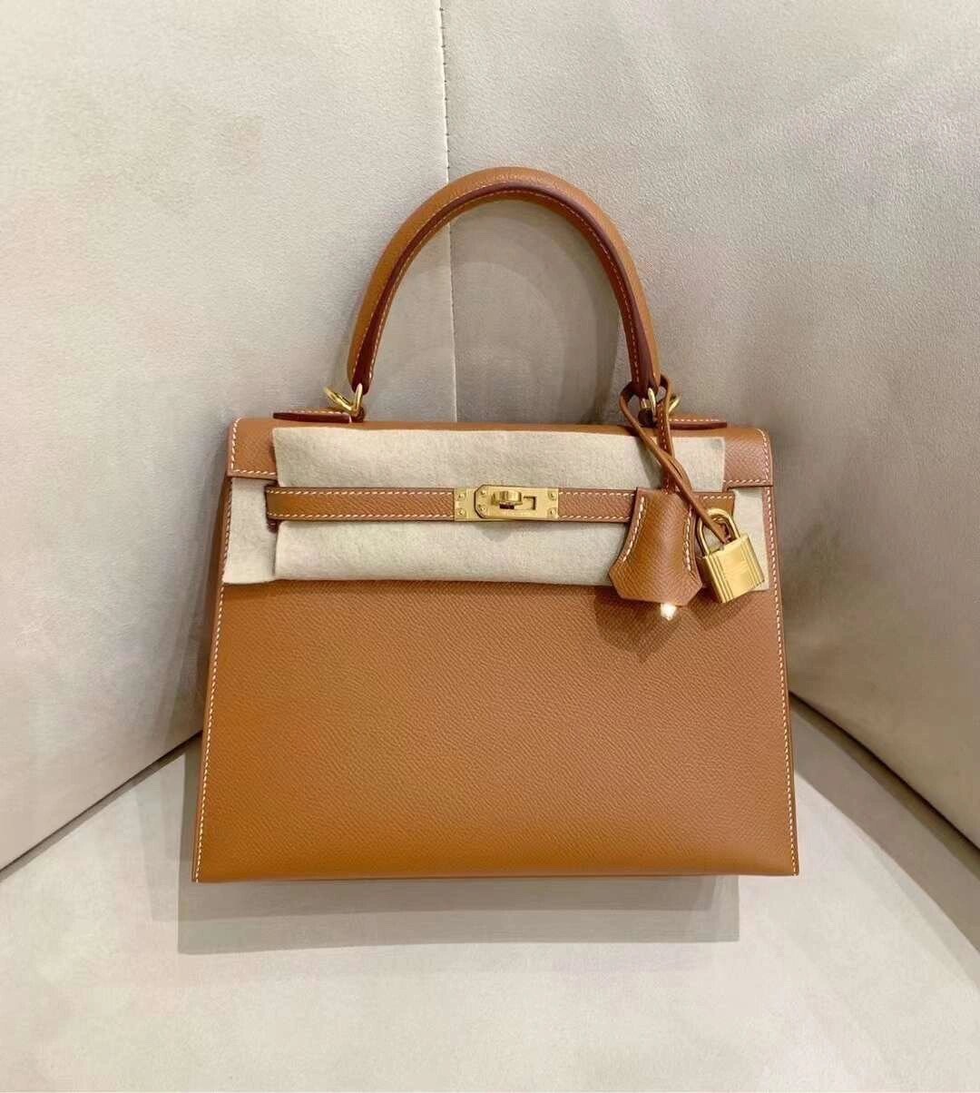 Shebag fully handmade Hermes Kelly 25 of gold brown review (2025 Jan updated)-Best Quality Fake Louis Vuitton Bag Online Store, Replica designer bag ru