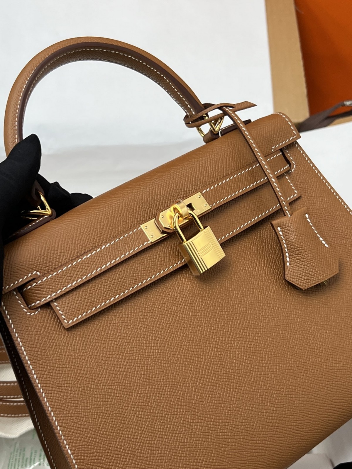 Shebag fully handmade Hermes Kelly 25 of gold brown review (2025 Jan updated)-Best Quality Fake Louis Vuitton Bag Online Store, Replica designer bag ru