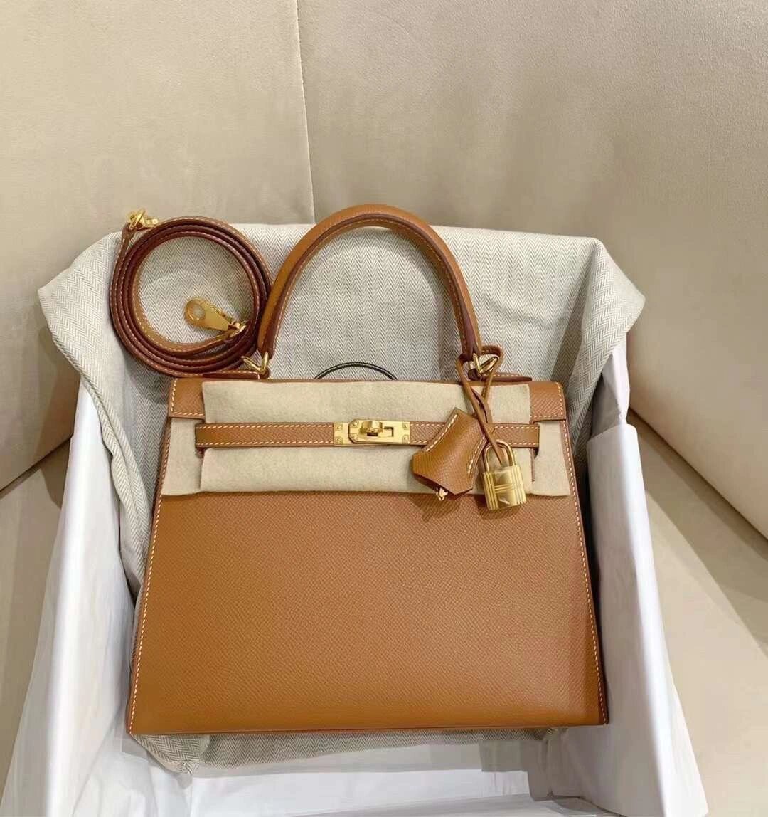 Shebag fully handmade Hermes Kelly 25 of gold brown review (2025 Jan updated)-Best Quality Fake Louis Vuitton Bag Online Store, Replica designer bag ru