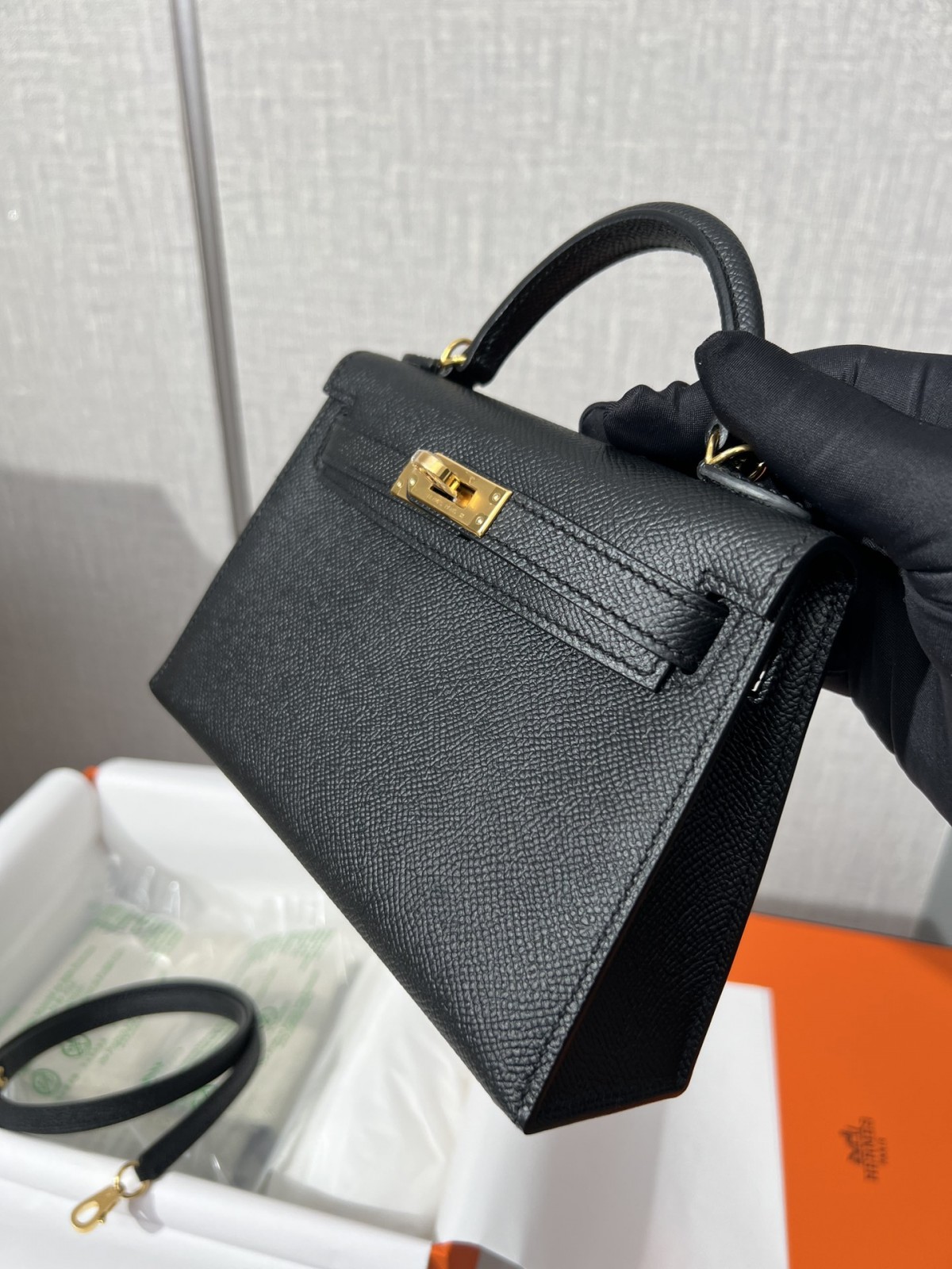 Shebag fully handmade Hermes mini kelly 2 black gold review (2025 Jan updated)-最好的質量假路易威登包網上商店，複製設計師包 ru