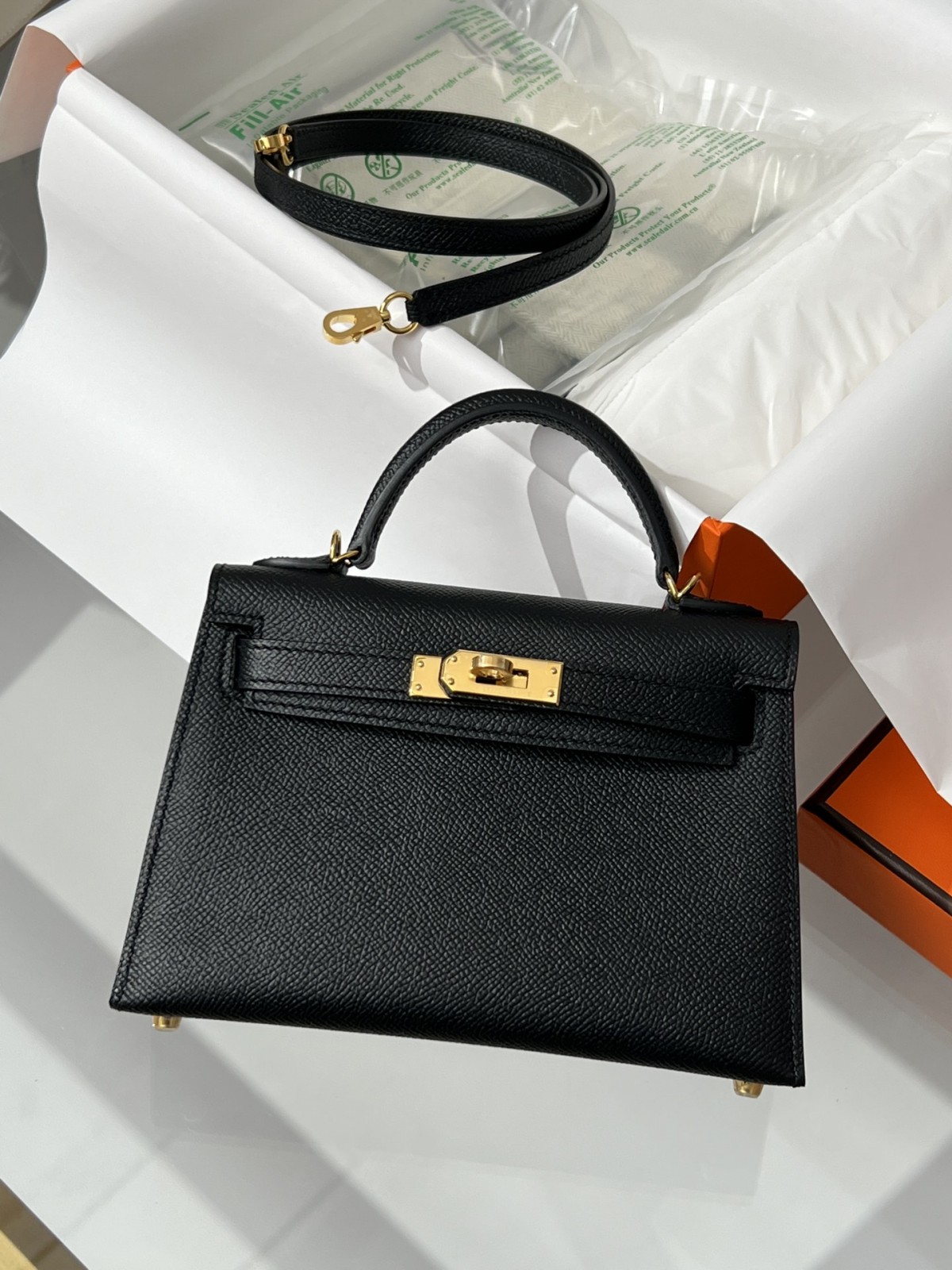 Shebag fully handmade Hermes mini kelly 2 black gold review (2025 Jan updated)-最好的質量假路易威登包網上商店，複製設計師包 ru