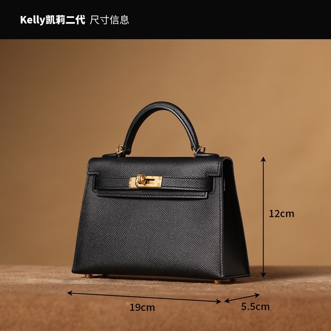 Shebag fully handmade Hermes mini kelly 2 black gold review (2025 Jan updated)-最好的質量假路易威登包網上商店，複製設計師包 ru