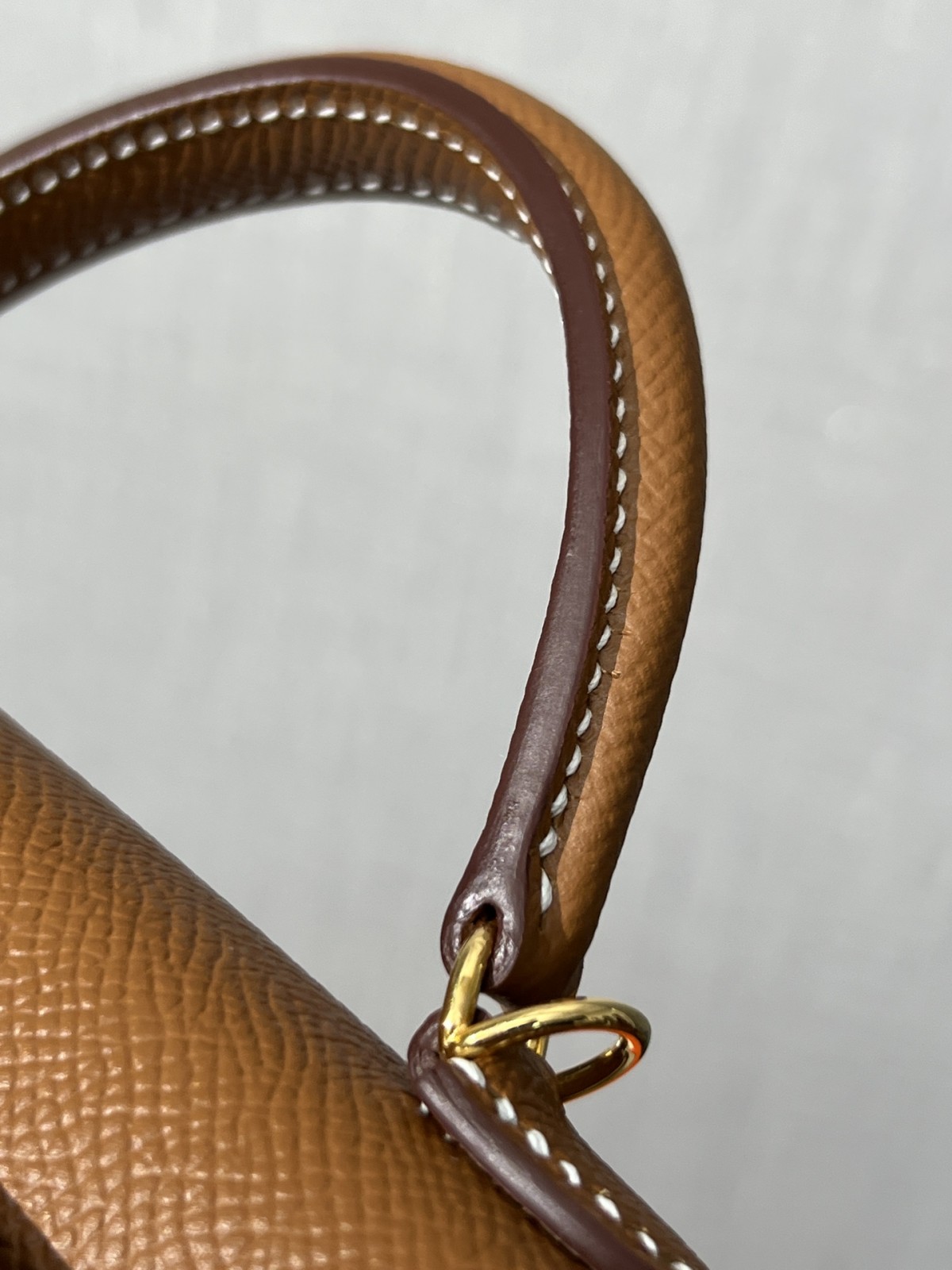 Shebag fully handmade Mini kelly 2 in brown gold Epsom leather review (2025 Feb updated)-Bescht Qualitéit Fake Louis Vuitton Bag Online Store, Replica Designer Bag ru