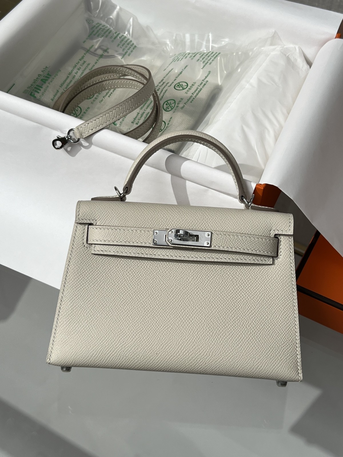 Shebag fully hand made Hermes mini kelly 2 in white epsom leather review (2025 Feb updated)-Best Quality Fake Louis Vuitton Bag Online Store, Replica designer bag ru