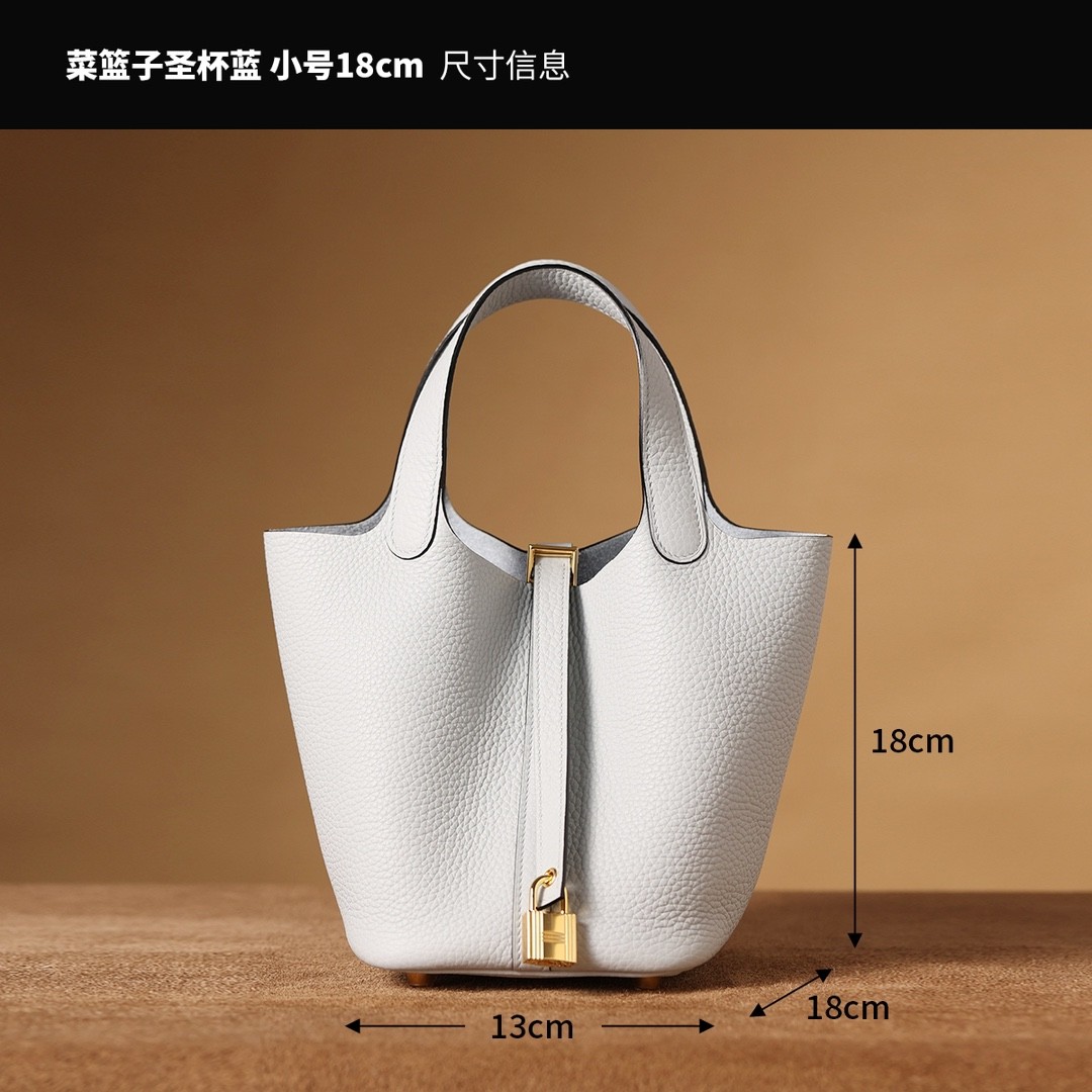 Shebag Fully handmade Hermes Picotin 18 bag in togo white reivew (2025 Feb updated)-Best Quality Fake Louis Vuitton Bag Online Store, Replica designer bag ru