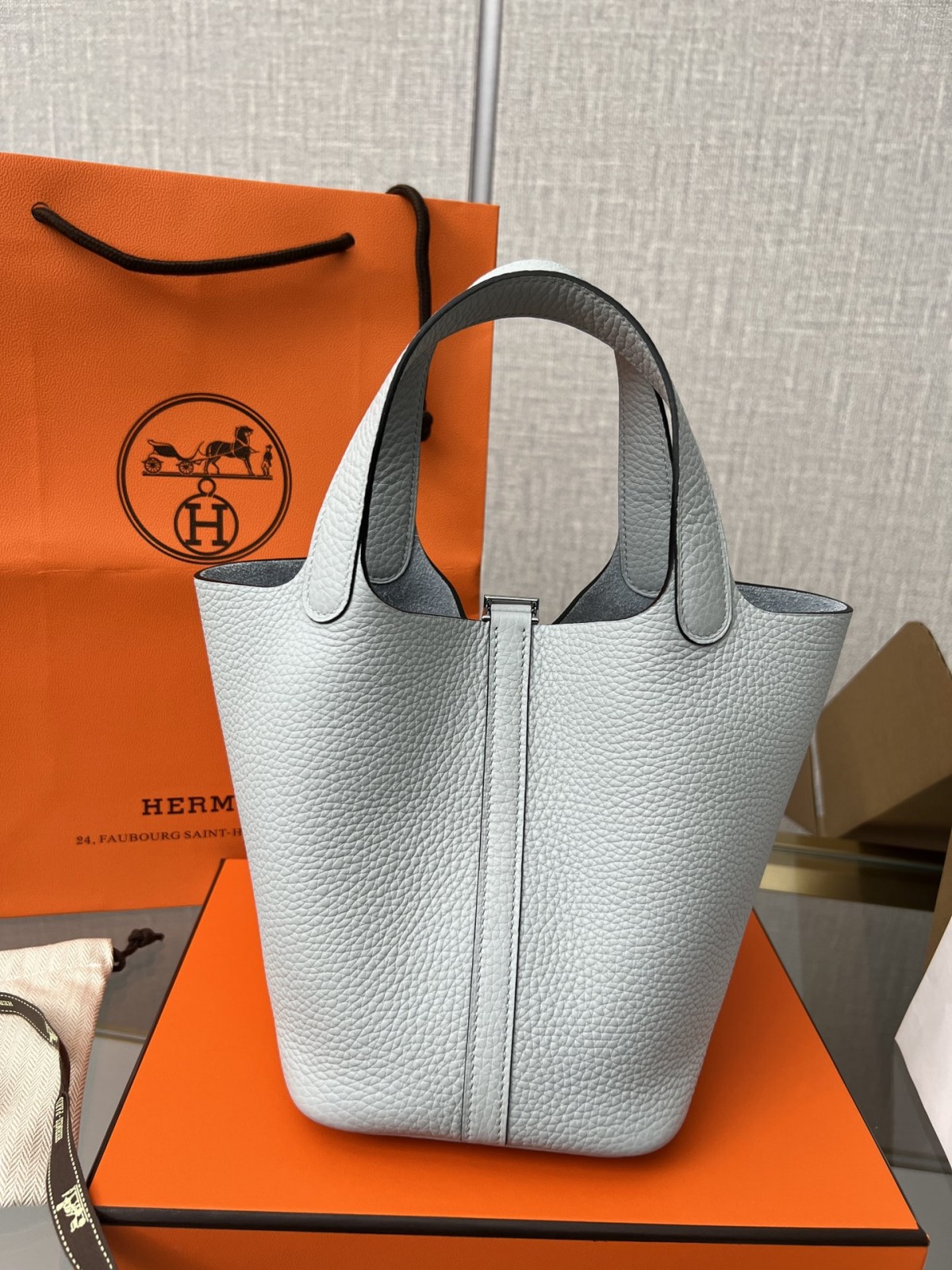 Shebag fully handmade Hermes Picotin 18 bag in white togo silver hardware(2025 Feb updated)-Pangalusna kualitas palsu Louis Vuitton Kantong Toko Online, Replica desainer kantong ru