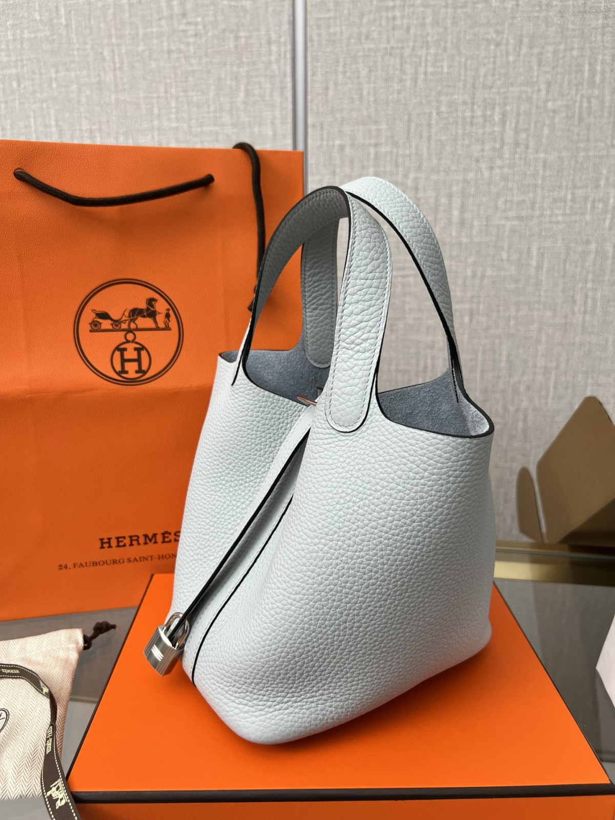 Shebag fully handmade Hermes Picotin 18 bag in white togo silver hardware(2025 Feb updated)-Najlepsza jakość fałszywych torebek Louis Vuitton Sklep internetowy, projektant repliki torebki ru