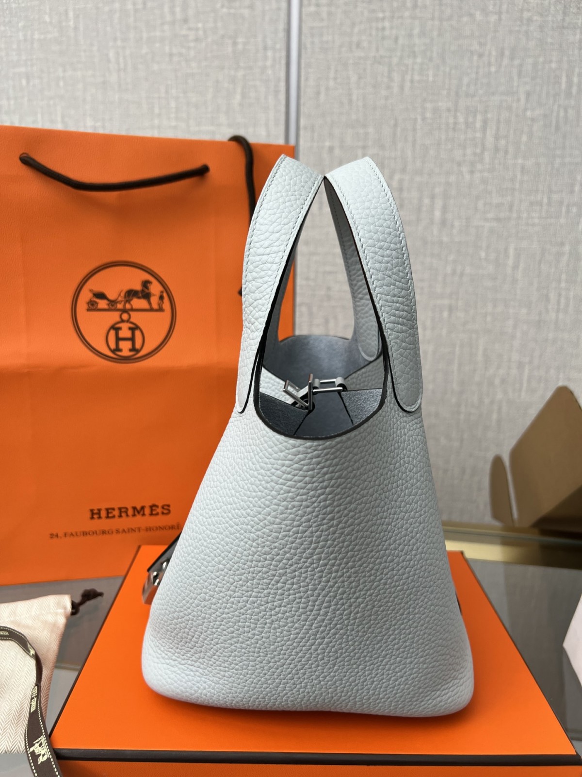 Shebag fully handmade Hermes Picotin 18 bag in white togo silver hardware(2025 Feb updated)-Najlepsza jakość fałszywych torebek Louis Vuitton Sklep internetowy, projektant repliki torebki ru