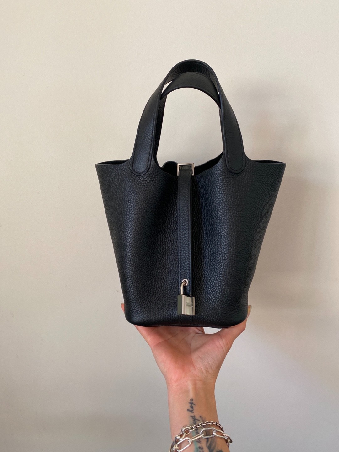 Shebag fully handmade Hermes Picotin 18 bag black togo silver (2025 Feb updated)-Best Quality adịgboroja Louis vuitton akpa Online Store, oyiri mmebe akpa ru