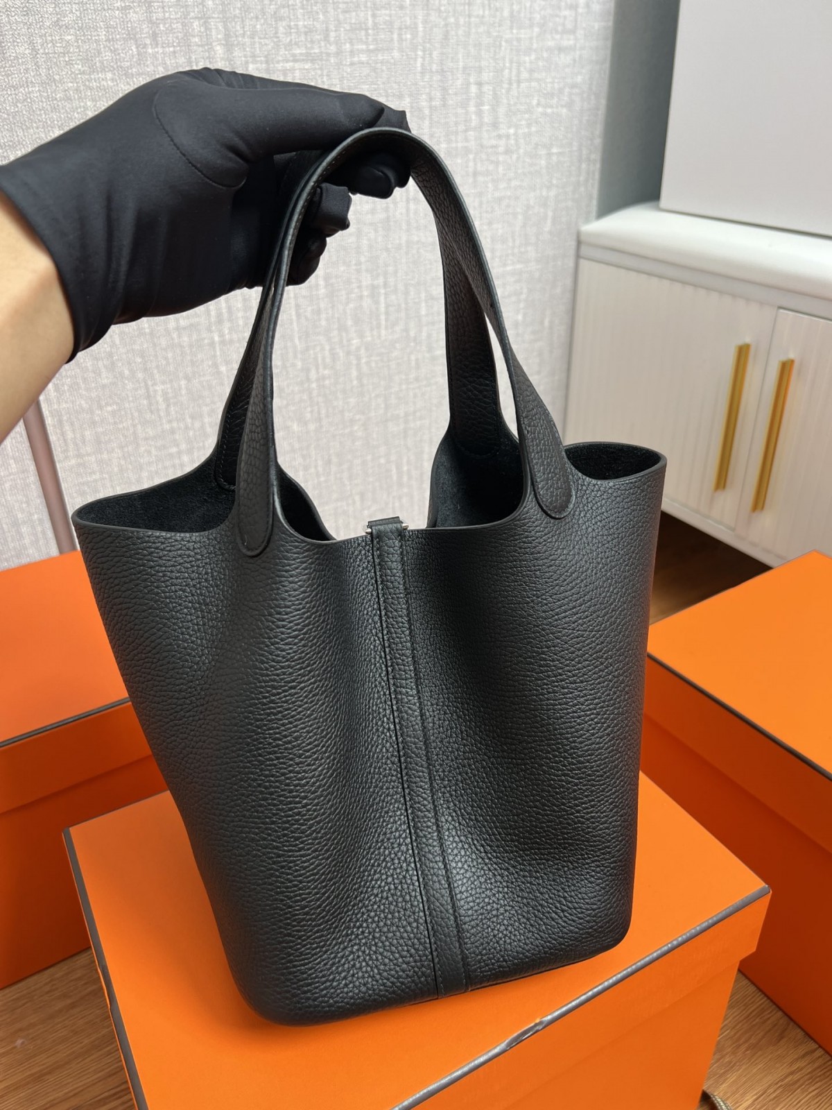 Shebag fully handmade Hermes Picotin 18 bag black togo silver (2025 Feb updated)-Best Quality adịgboroja Louis vuitton akpa Online Store, oyiri mmebe akpa ru