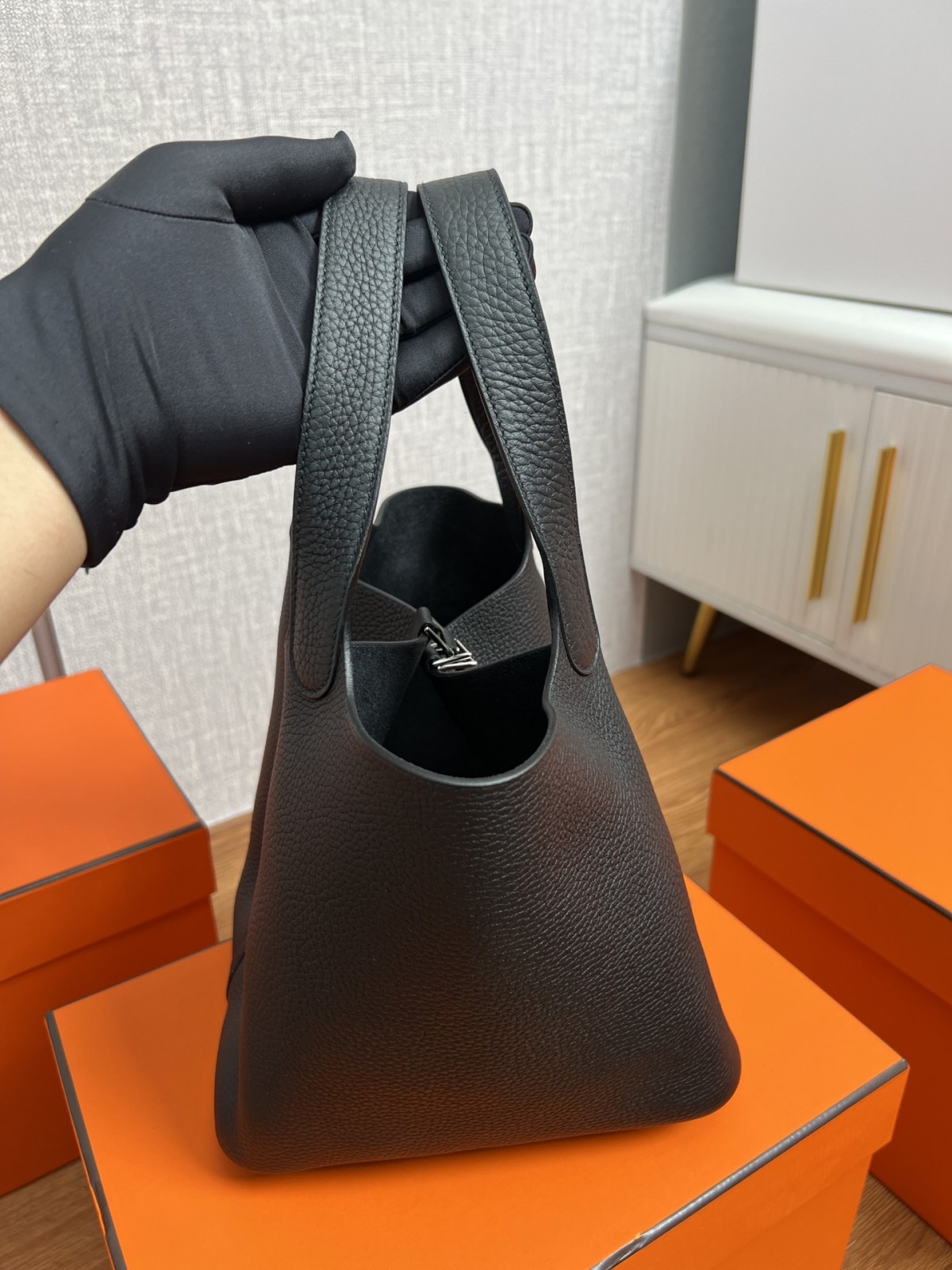 Shebag fully handmade Hermes Picotin 18 bag black togo silver (2025 Feb updated)-Best Quality adịgboroja Louis vuitton akpa Online Store, oyiri mmebe akpa ru